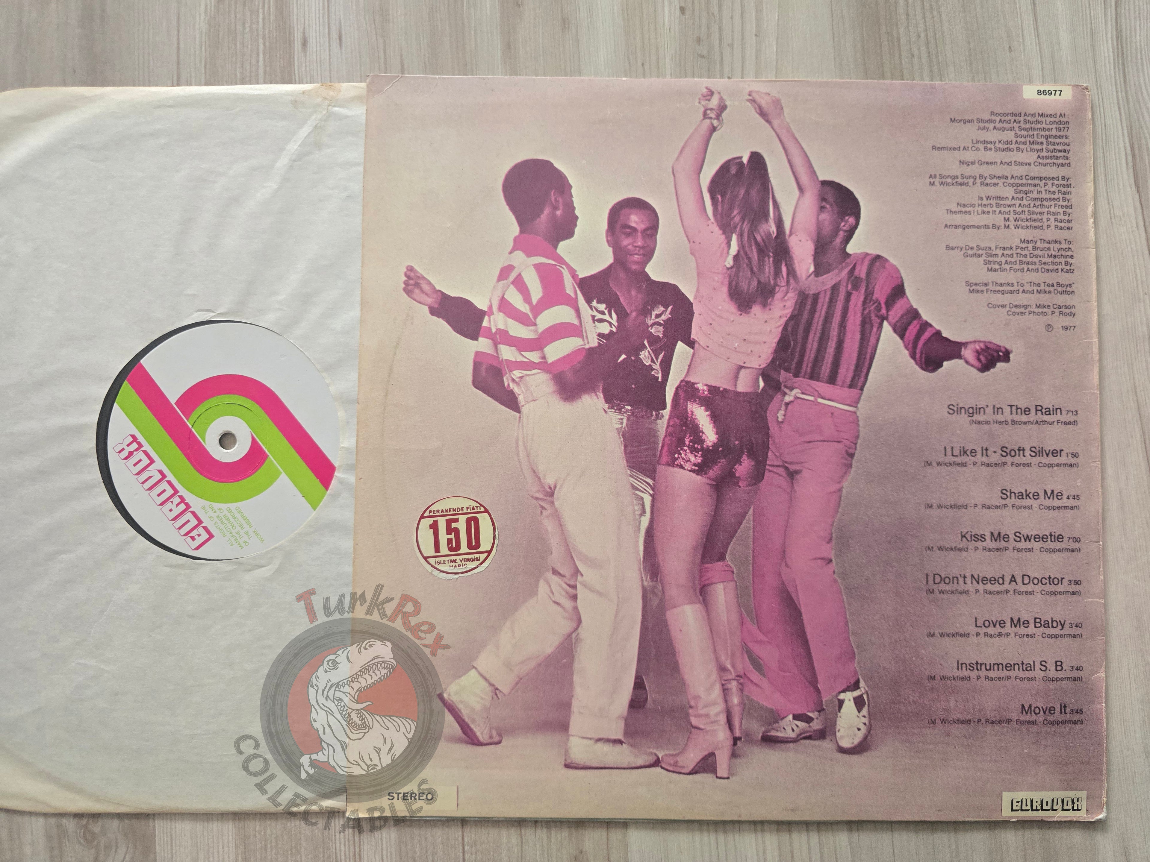 Sheila & B. Devotion – Singin' In The Rain Including Love Me Baby Turkish Promo Pressing Vinyl Turkey Edition