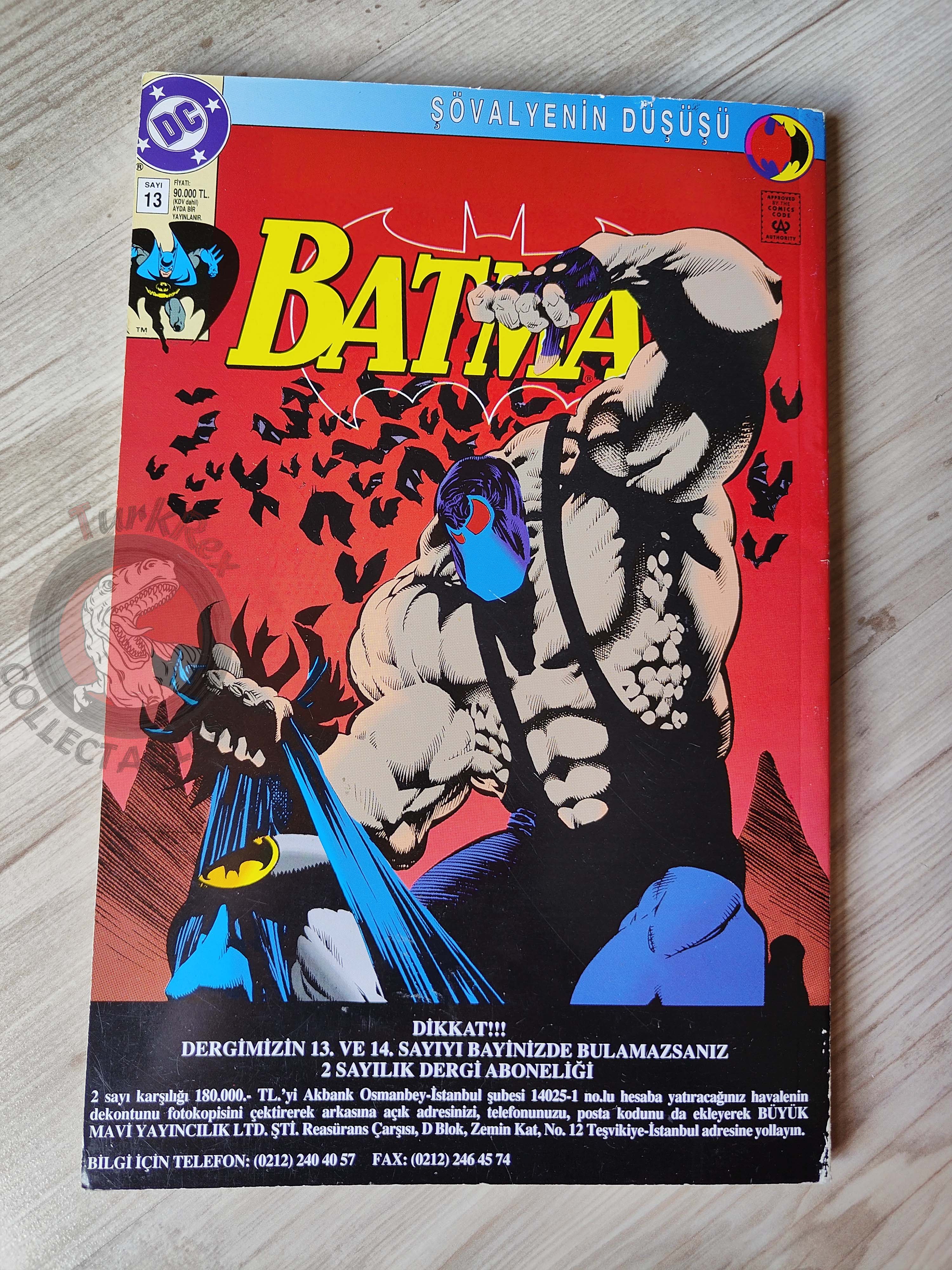 Batman: Knightfall Volume 1 1995 Turkish Comic Turkey  #491 #492 #493 #659