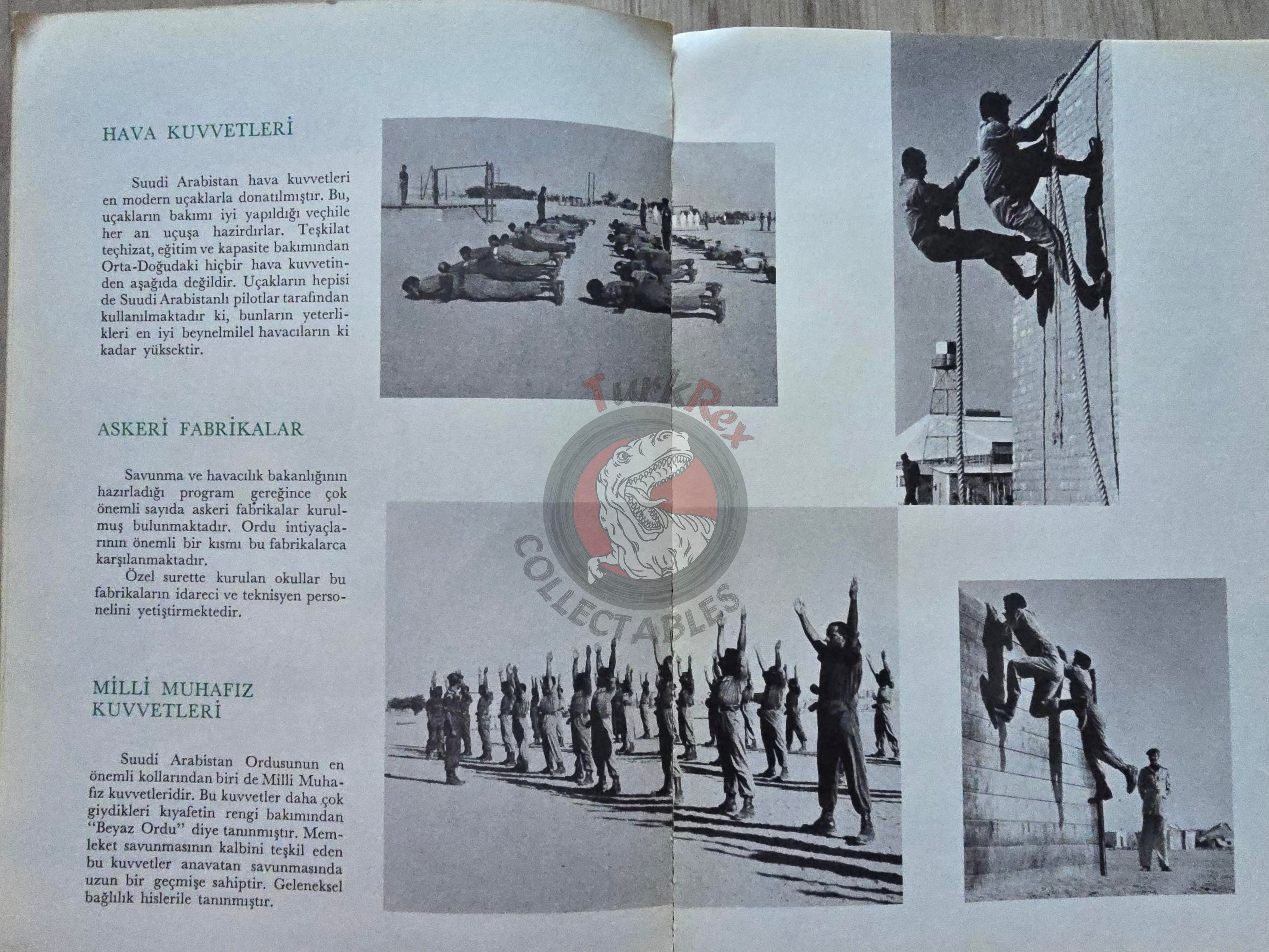 Saudi Arabia Kingdom 1970s Turkish Book Turkey with Maps King Faisal Bin Abdulaziz Al Saud