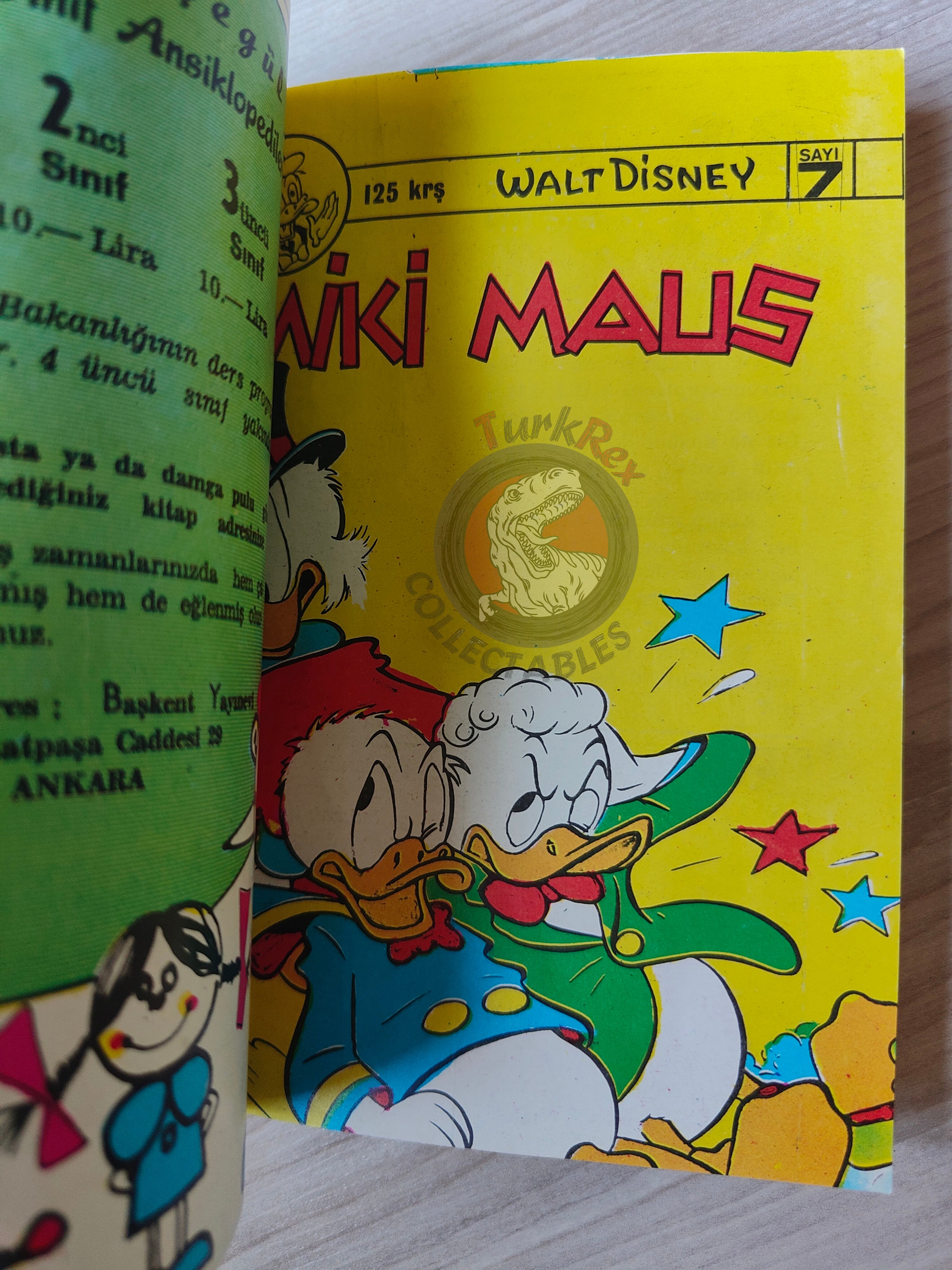 Mickey Mouse Mag Volume #2 1970 Turkish Comic Turkey Walt Disney Donald Duck