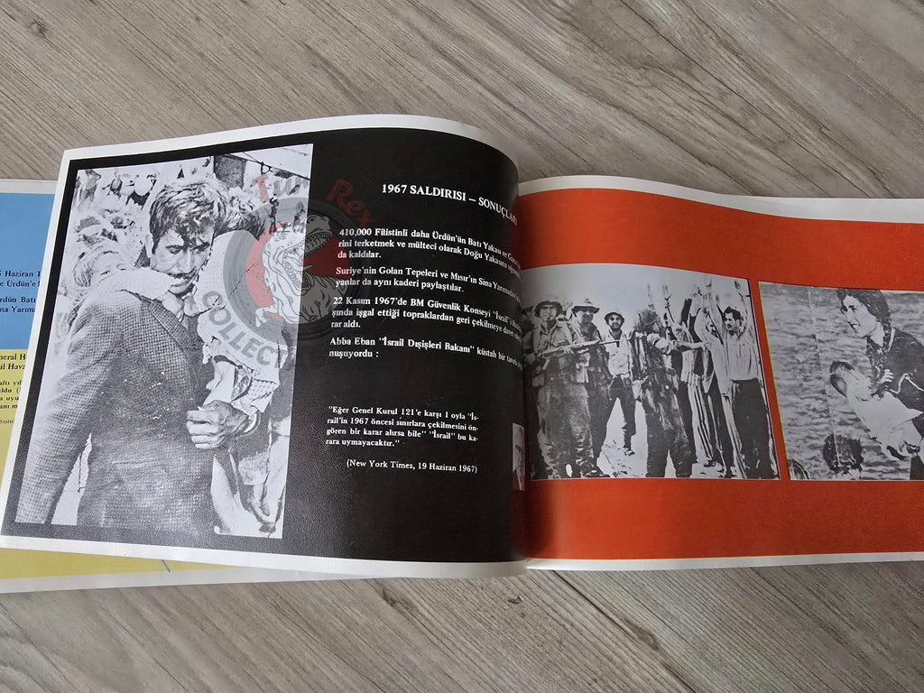 Illustrated Political History of Palestine 1980 PLO Propaganda Turkish Book Turkey