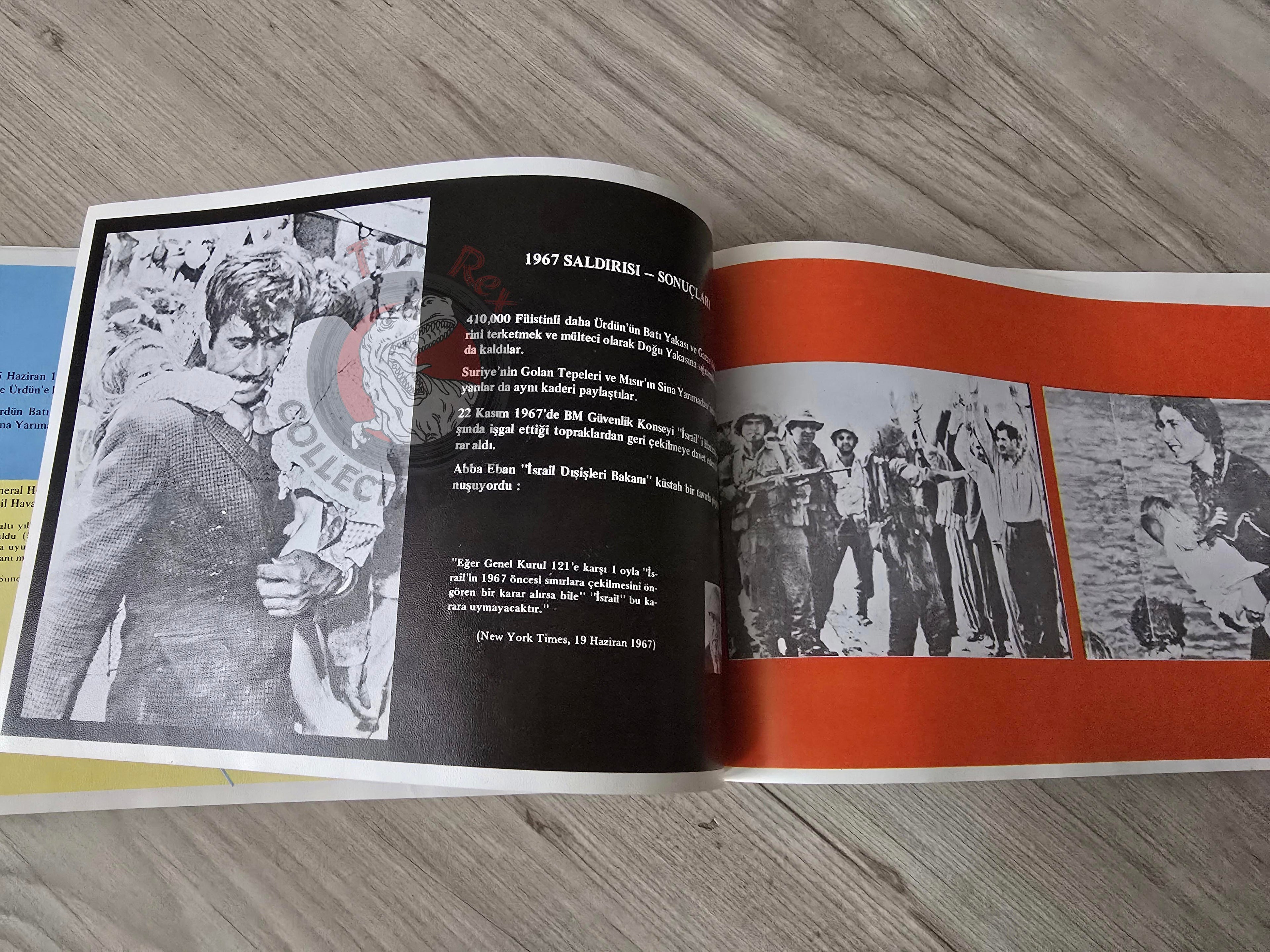 Illustrated Political History of Palestine 1980 PLO Propaganda Turkish Book Turkey