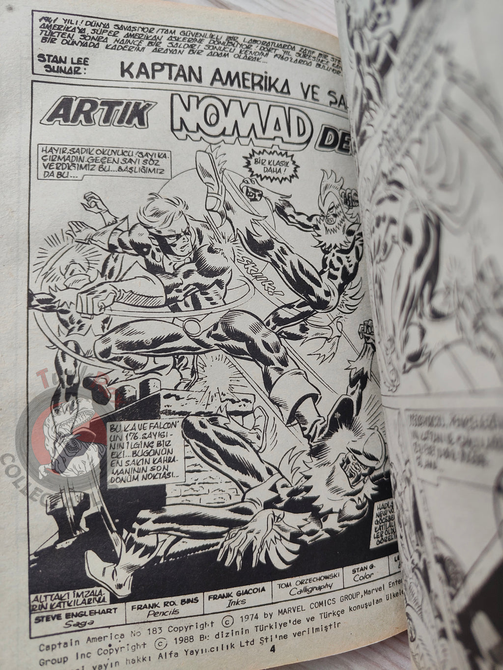 Captain America – Volume 4 1989 Turkish Comic Turkey Falcon