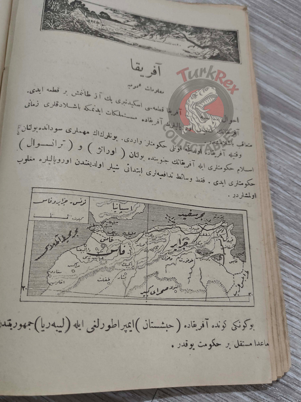 Safvet – General Geography Ottoman Textbook 1923 Empire with Maps Africa Italy