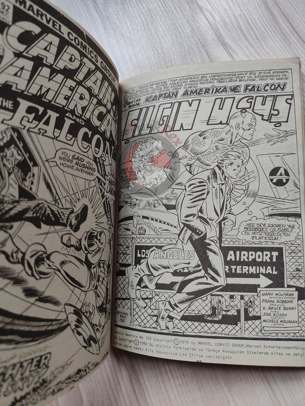 Captain America – Volume 5 1989 Turkish Comic Turkey