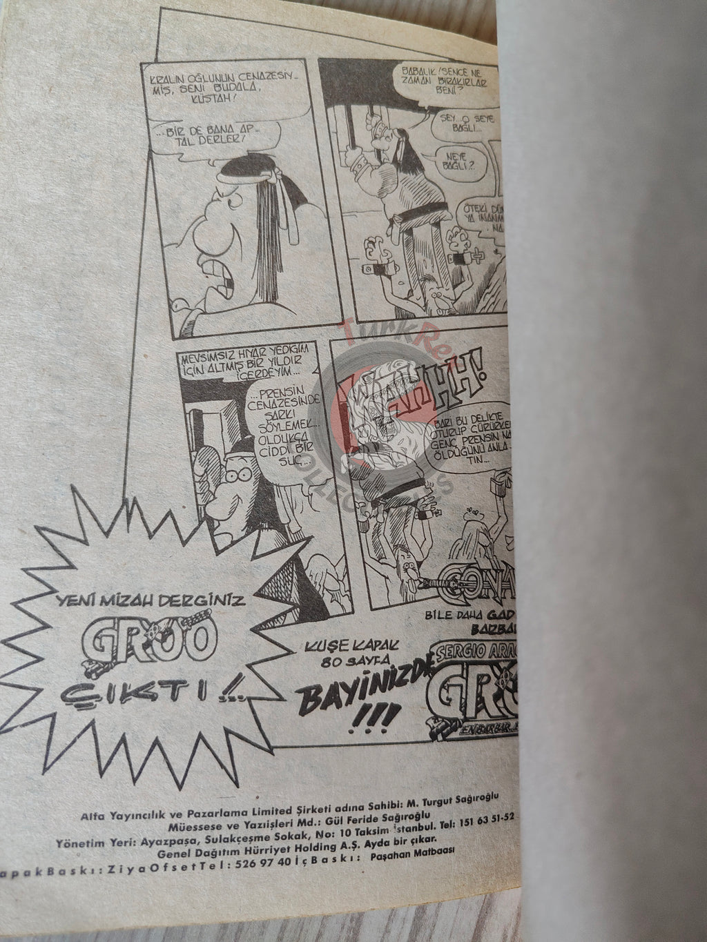 Tintin – King Ottokar’s Sceptre mid 1980s Turkish Edition Comic Turkey 2