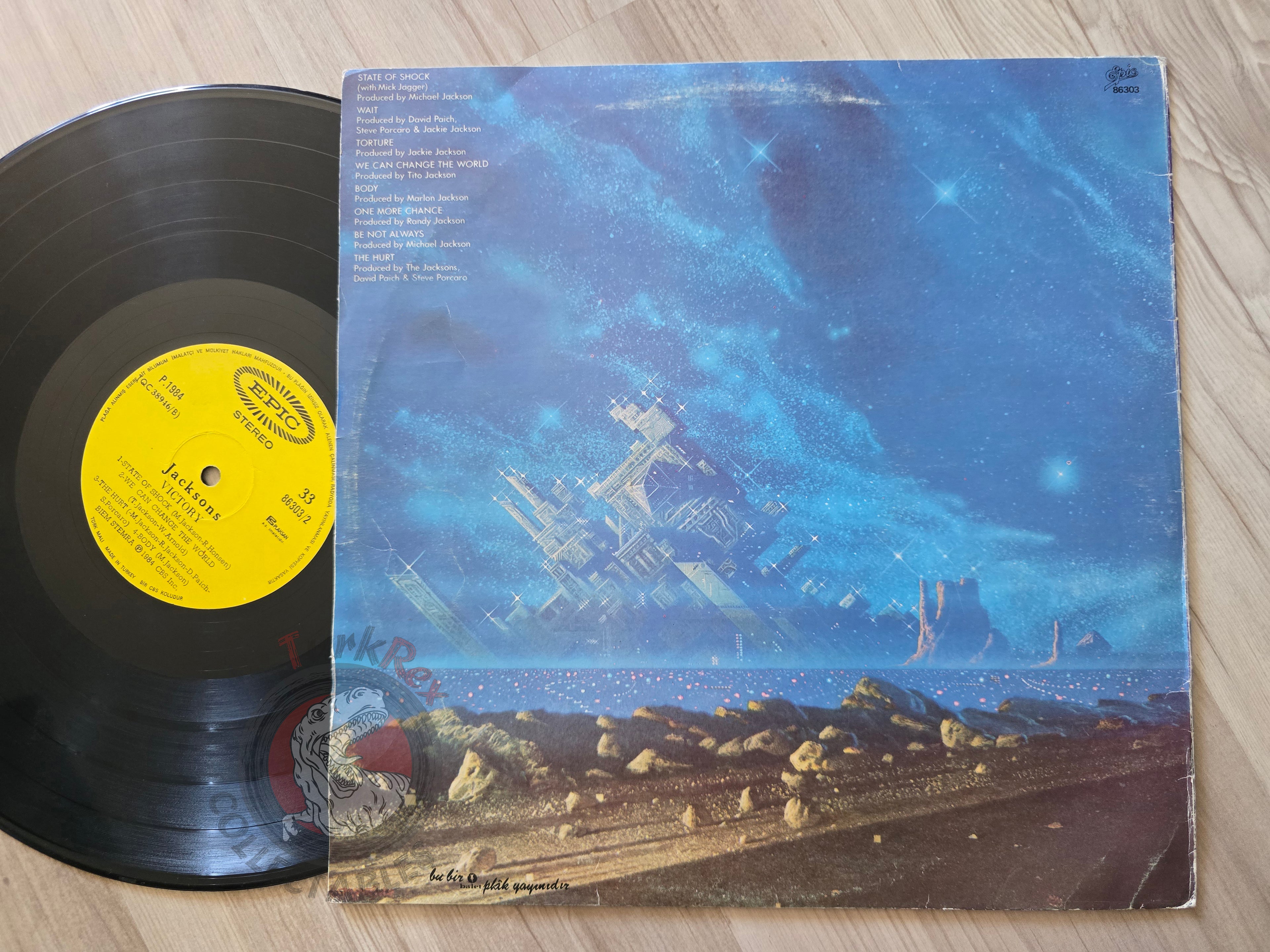 The Jacksons – Victory Album Turkish Pressing Vinyl Turkey Edition