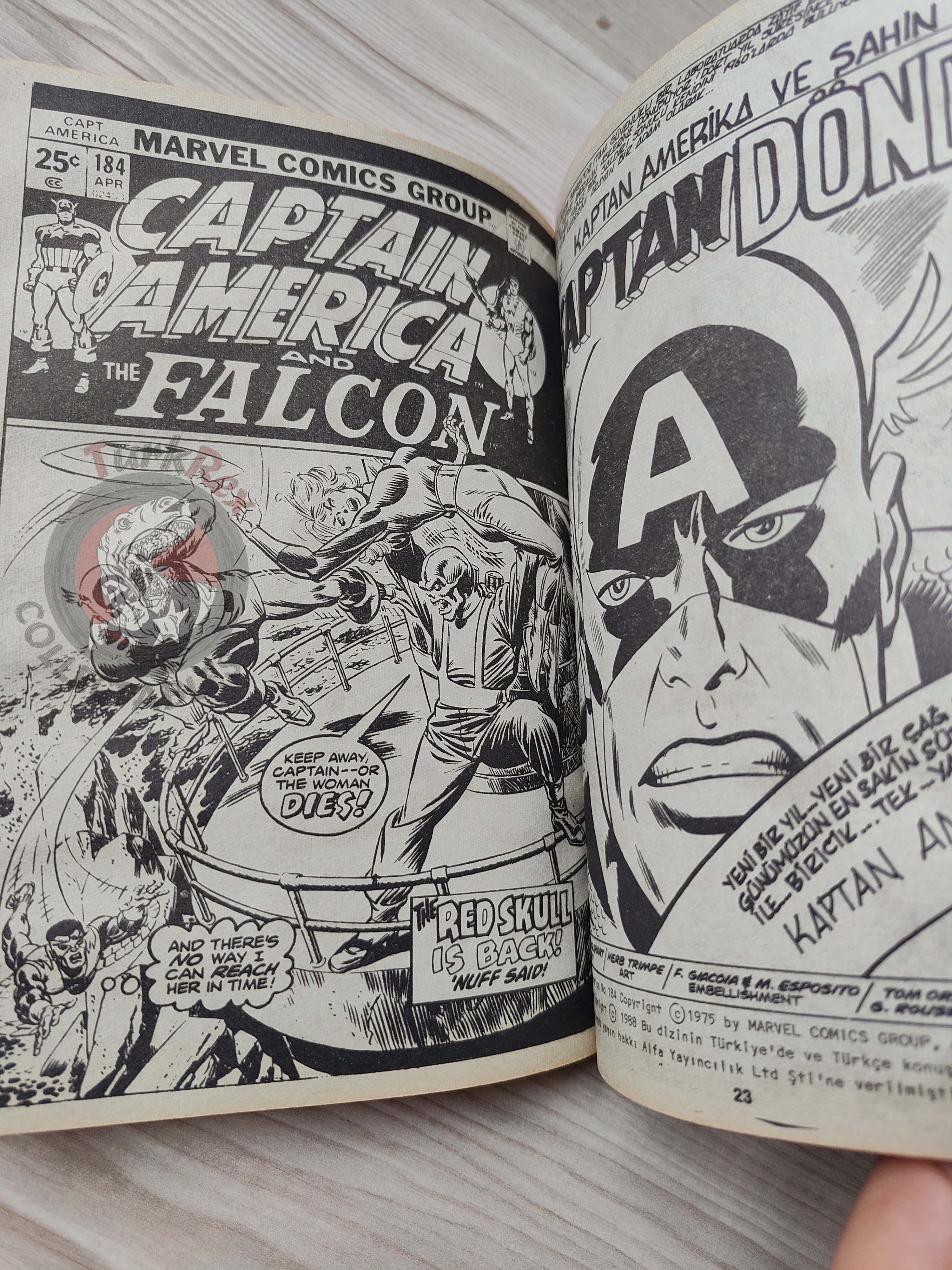 Captain America – Volume 4 1989 Turkish Comic Turkey Falcon