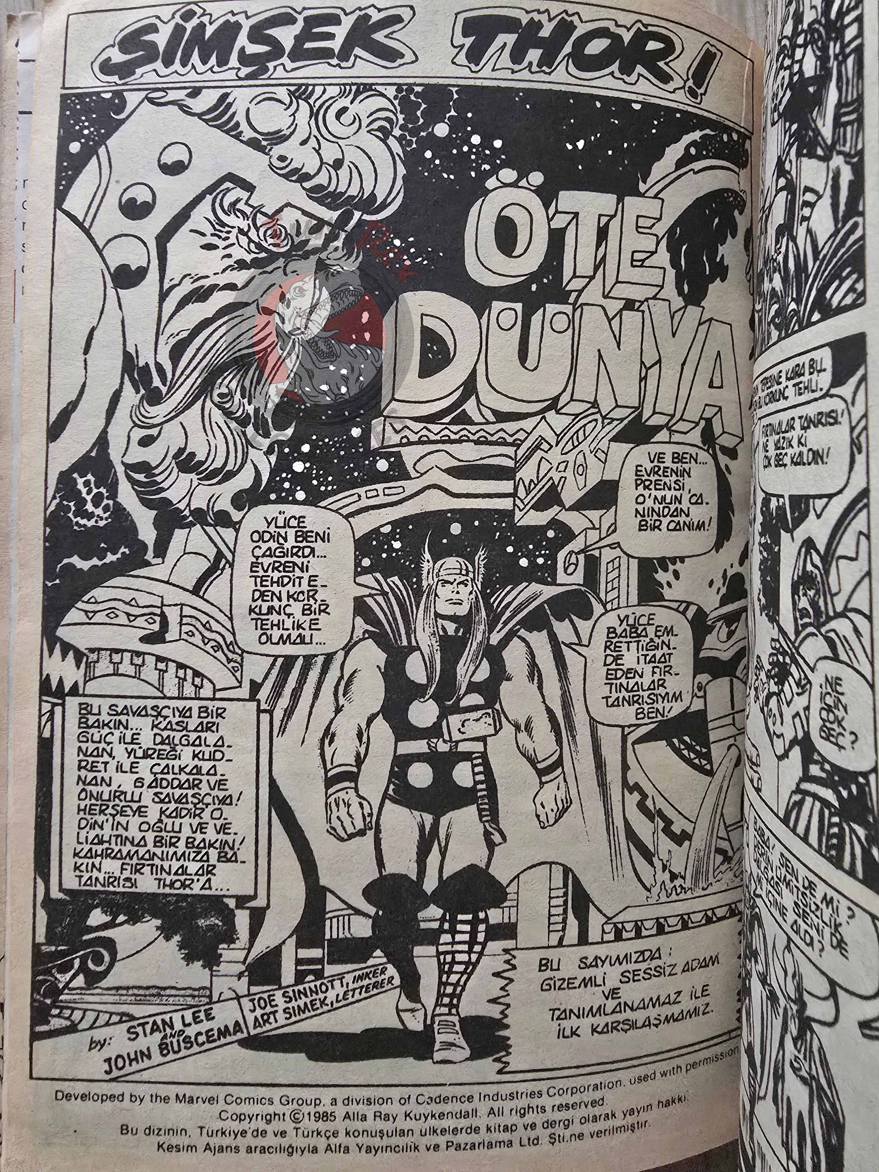 Thor Vol #1 1987 Turkish Comic Turkey The Mighty Thor #178–187 cover #183