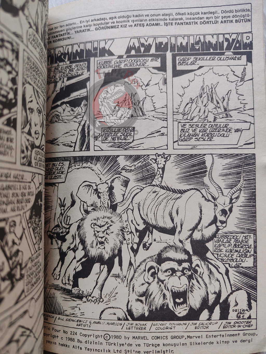 Fantastic Four Volume #5 1989 Turkish Comic Turkey #217 - #224