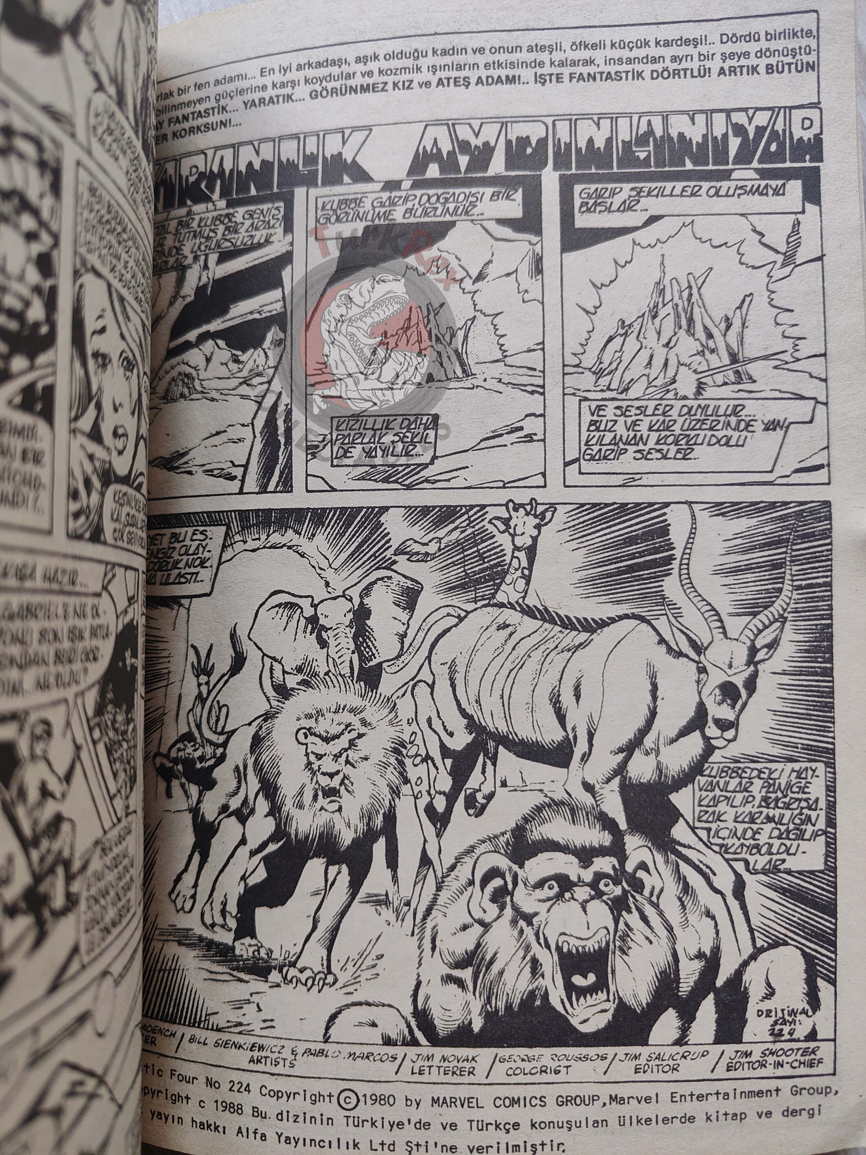 Fantastic Four Volume #5 1989 Turkish Comic Turkey #217 - #224