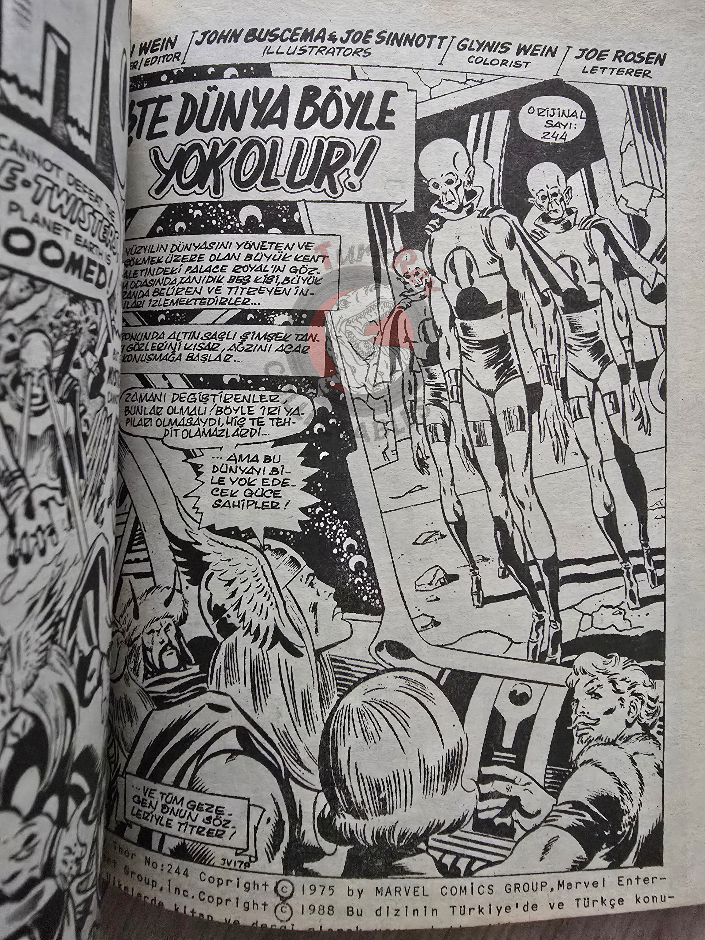 Thor Vol #9 1988 Turkish Comic Turkey The Mighty Thor #242–250 cover #198