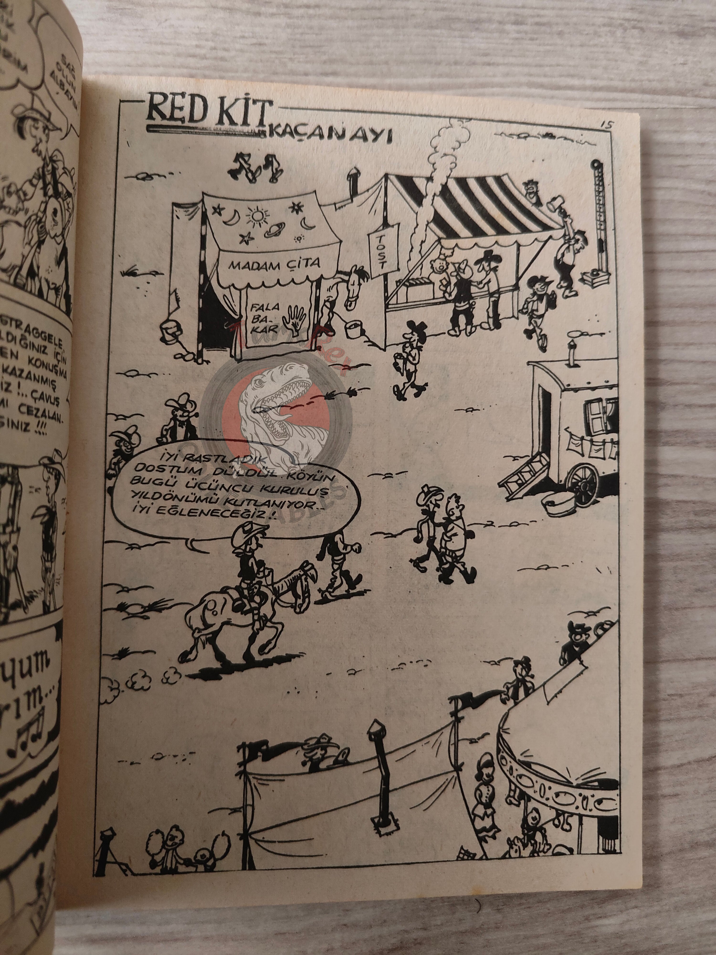 Lucky Luke #9 Le 20e de cavalerie 1972 Turkish Comic Turkey Prudence Petitpas