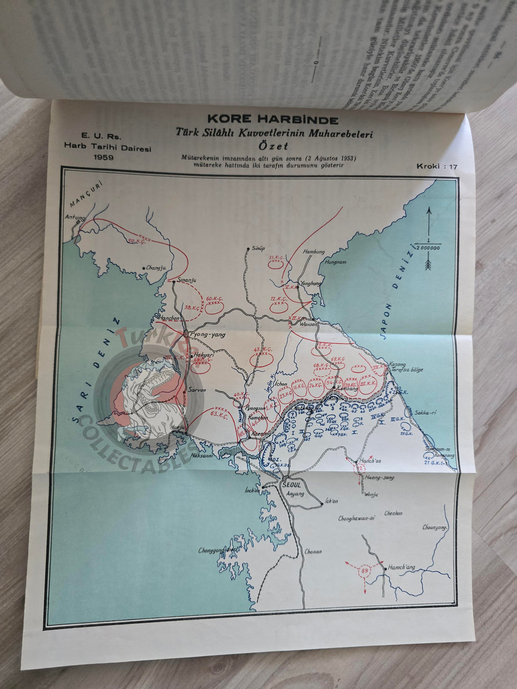 Turkish Armed Forces Operations in the Korean War 1950–1953 Turkey Book 1959 with Maps