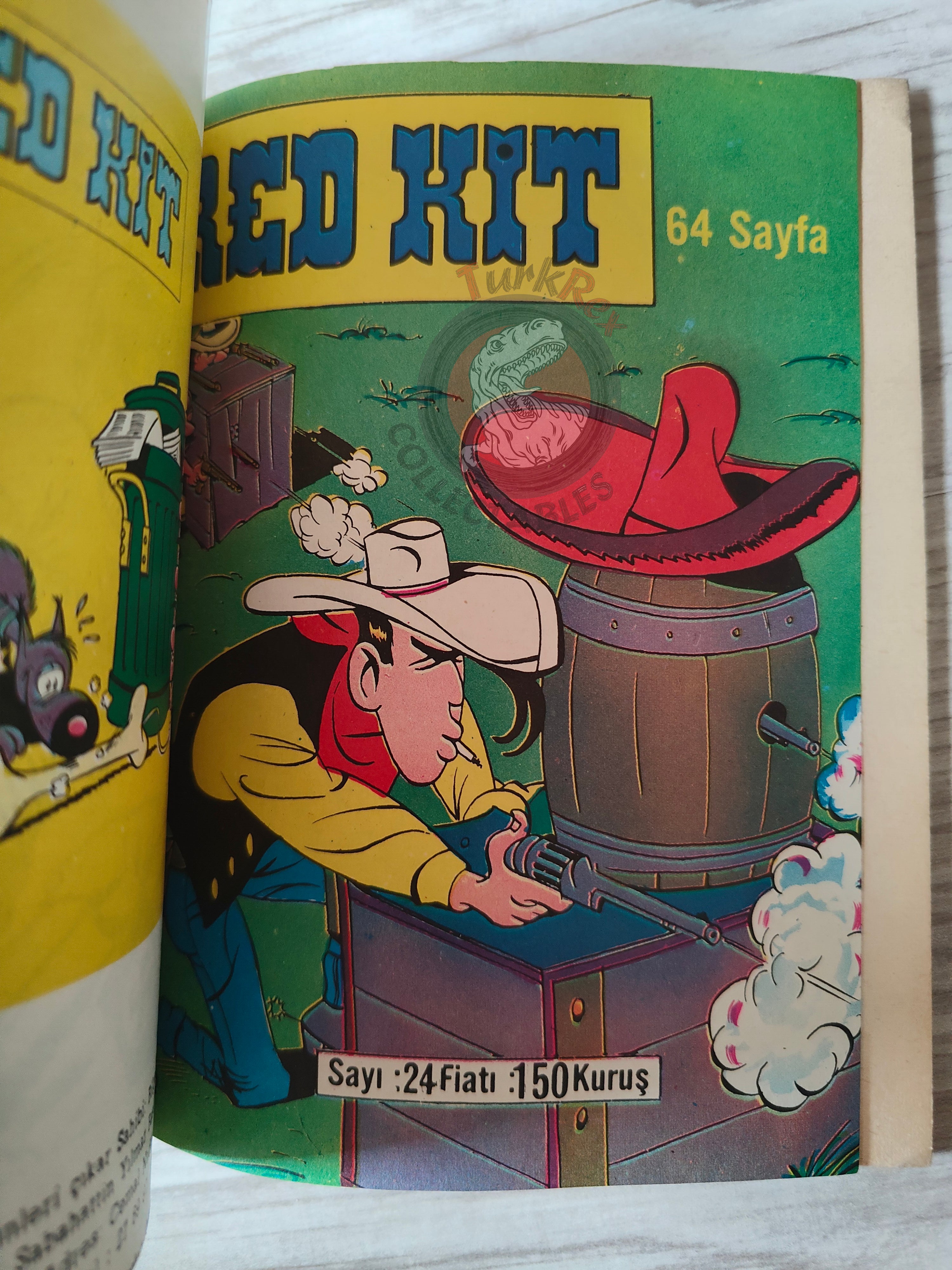 Lucky Luke #8 Contre Joss Jamon 1972 Turkish Comic Turkey Le Vieux Nick Boule et Bill