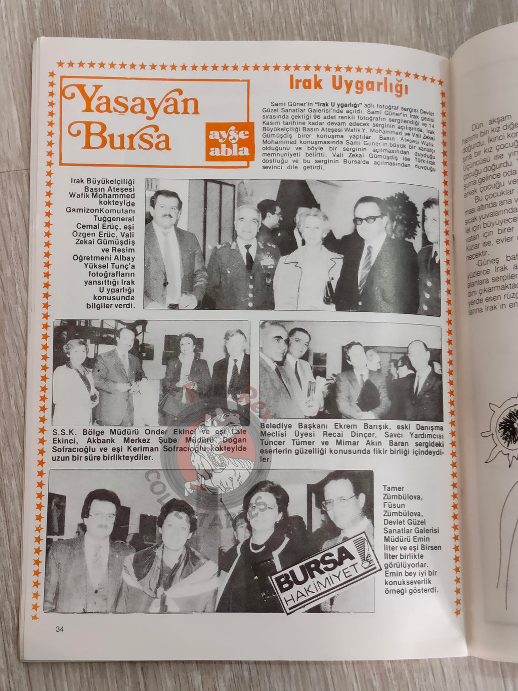 Saddam Hussein - Iraq Today 1984 Official Propaganda Magazine Turkish Turkey Middle East 2