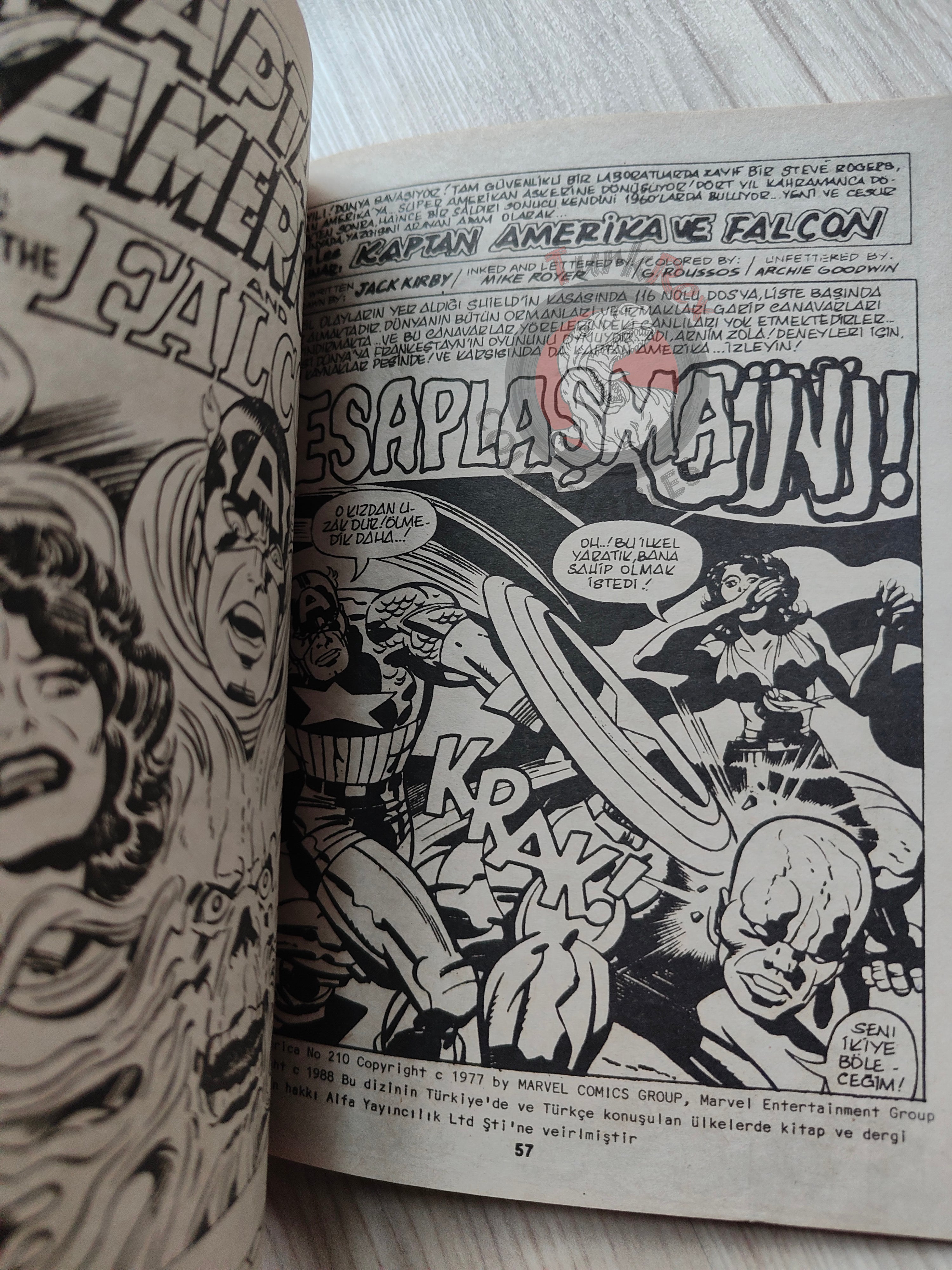Captain America – Volume 7 1989 Turkish Comic Turkey Falcon