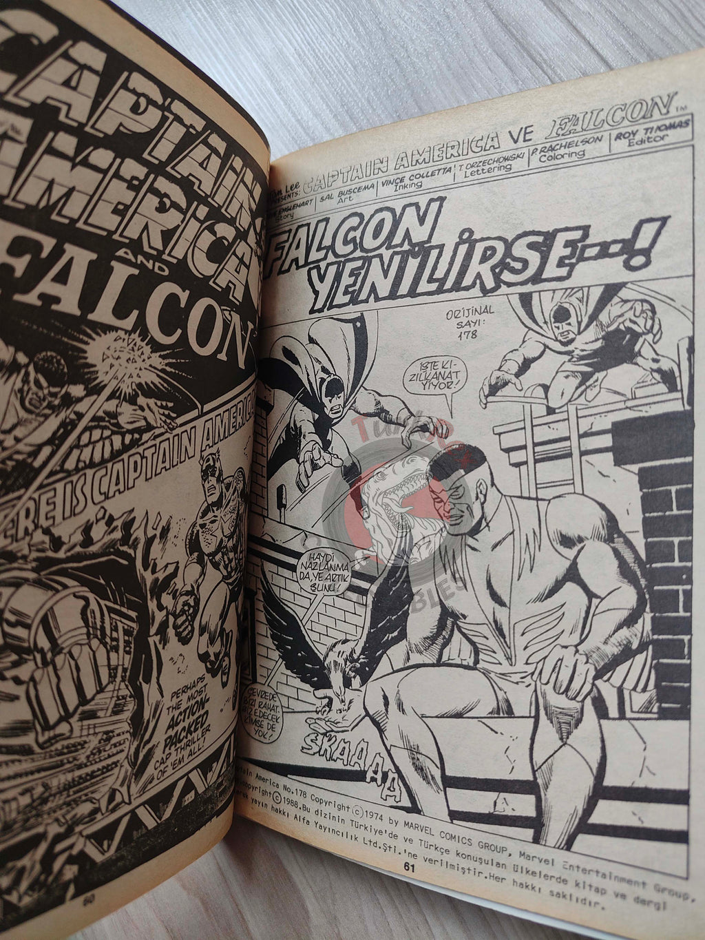 Captain America – Volume 3 1989 Turkish Comic Turkey Thor