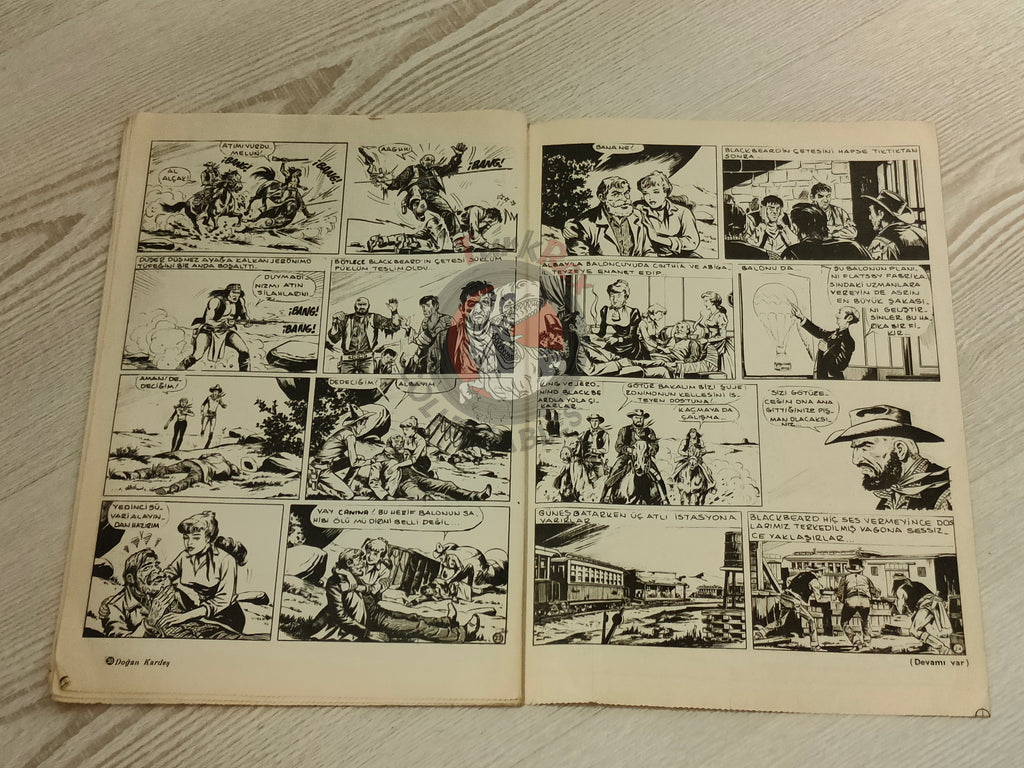 Doğan Kardeş 1975 Magazine #41 Turkish Comic Turkey Valérian and Laureline Smurfs Boule et Bill