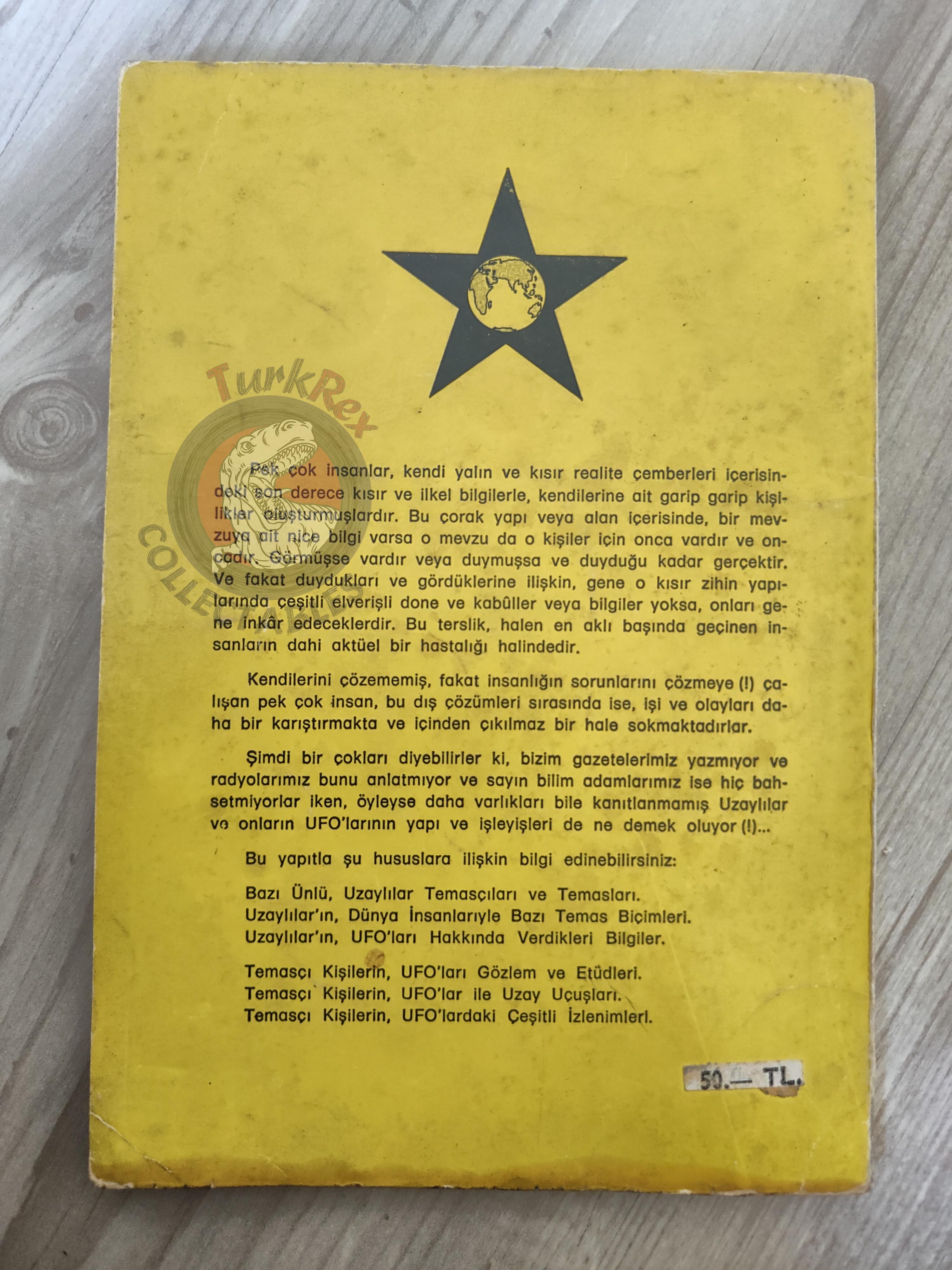 UFO General Structures 1978 Turkish Book Turkey Parapsychology
