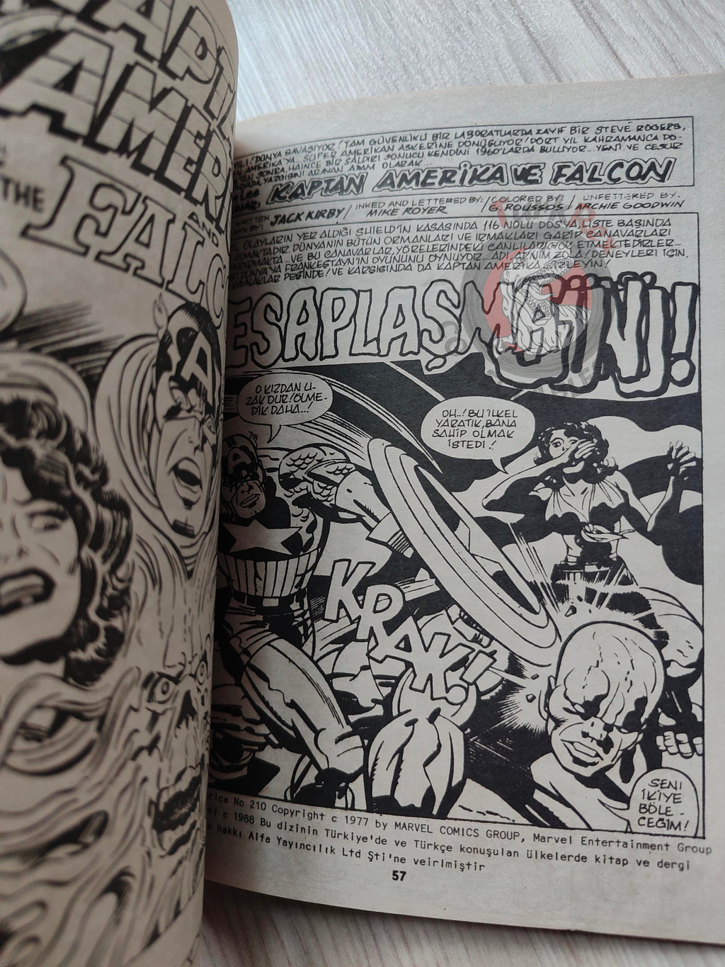 Captain America – Volume 7 1989 Turkish Comic Turkey Falcon
