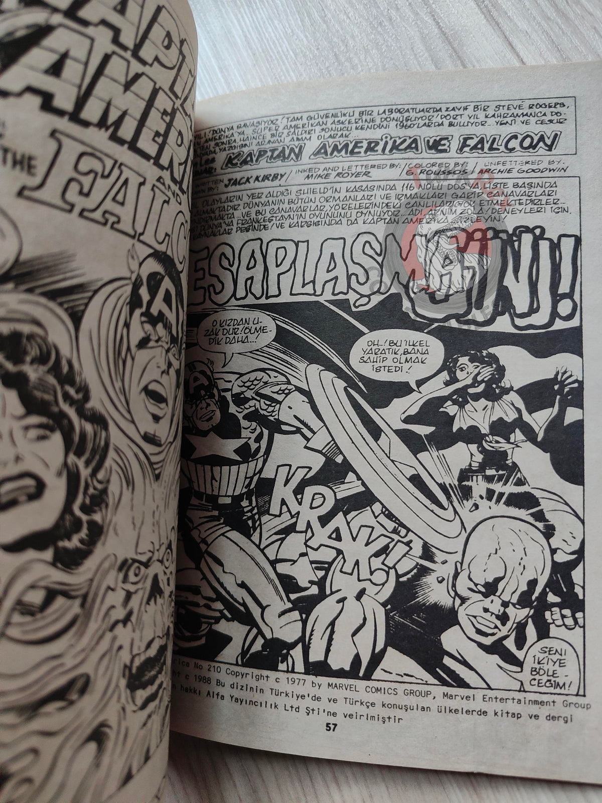 Captain America – Volume 7 1989 Turkish Comic Turkey Falcon