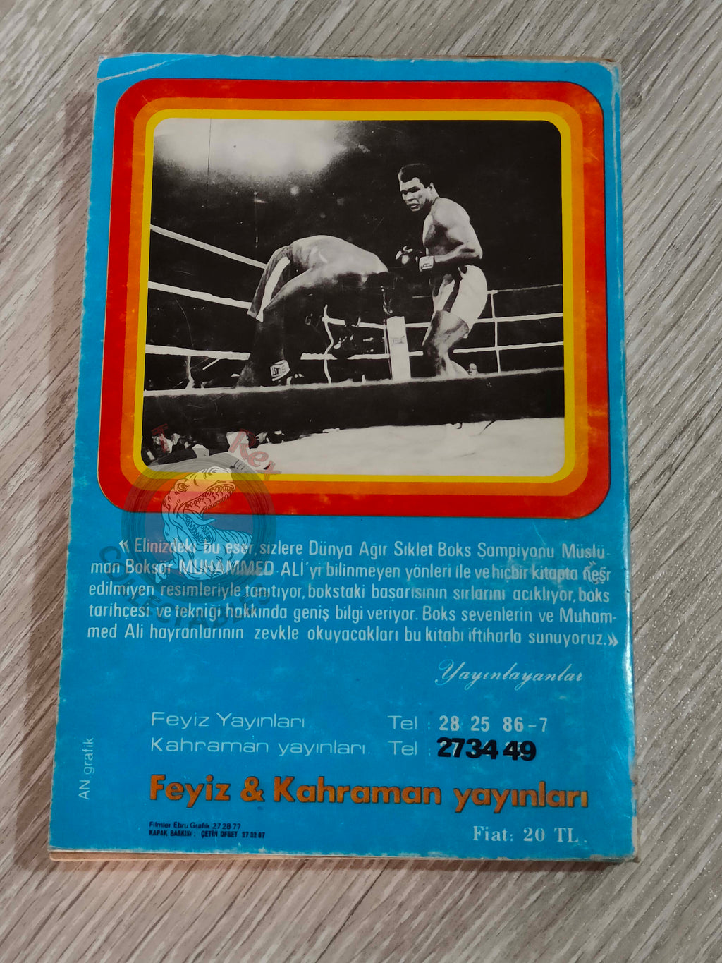 Muhammad Ali Biography 1975 Turkish Book Turkey Only Bio Illustrated
