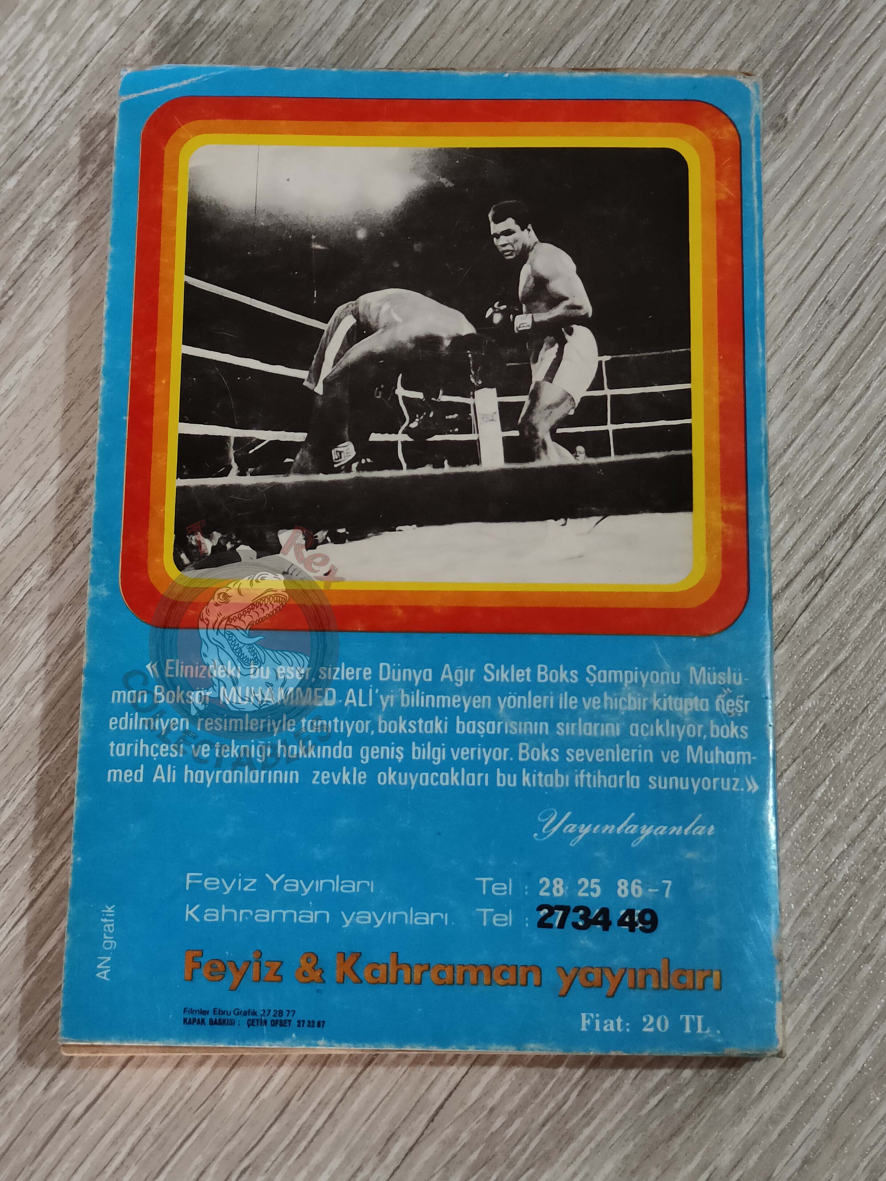 Muhammad Ali Biography 1975 Turkish Book Turkey Only Bio Illustrated