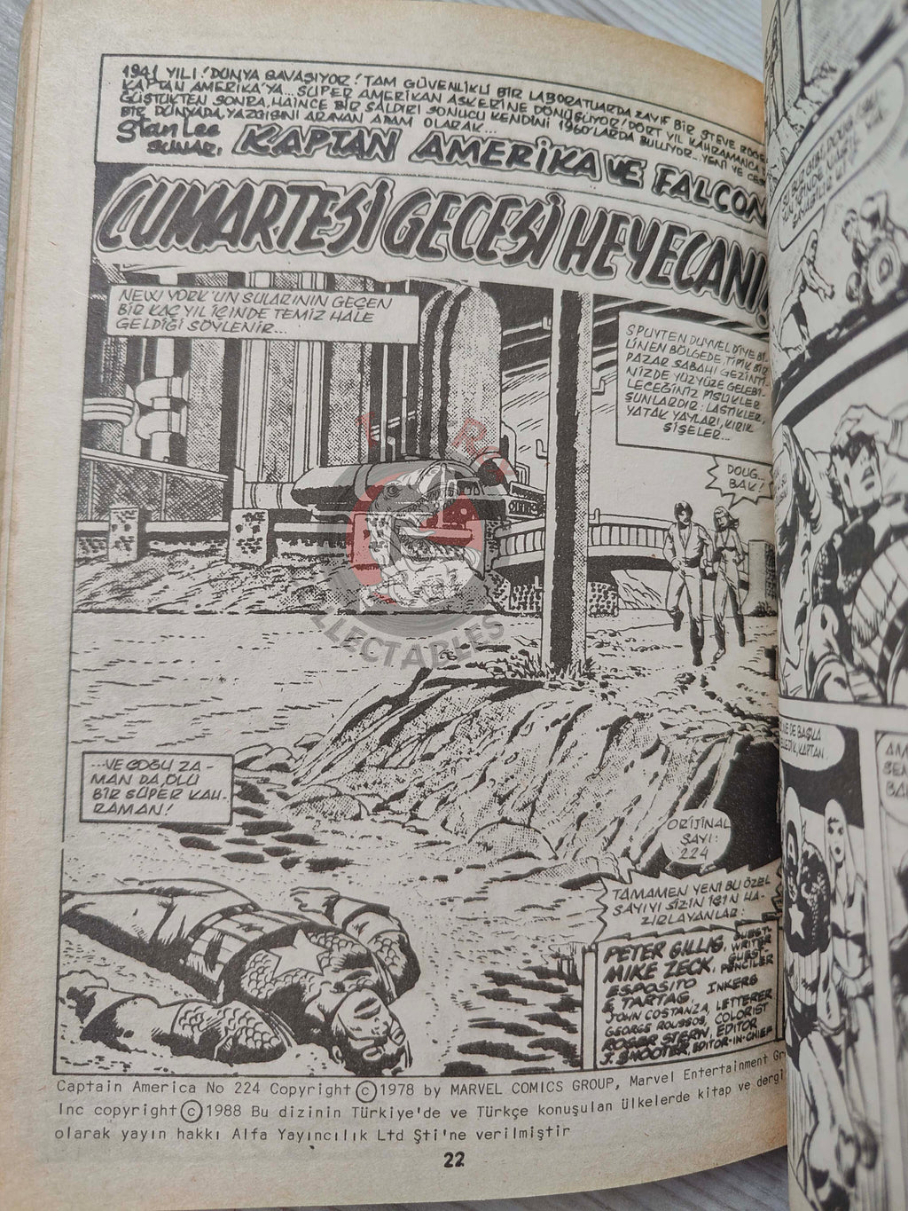 Captain America – Volume 9 1989 Turkish Comic Turkey Falcon