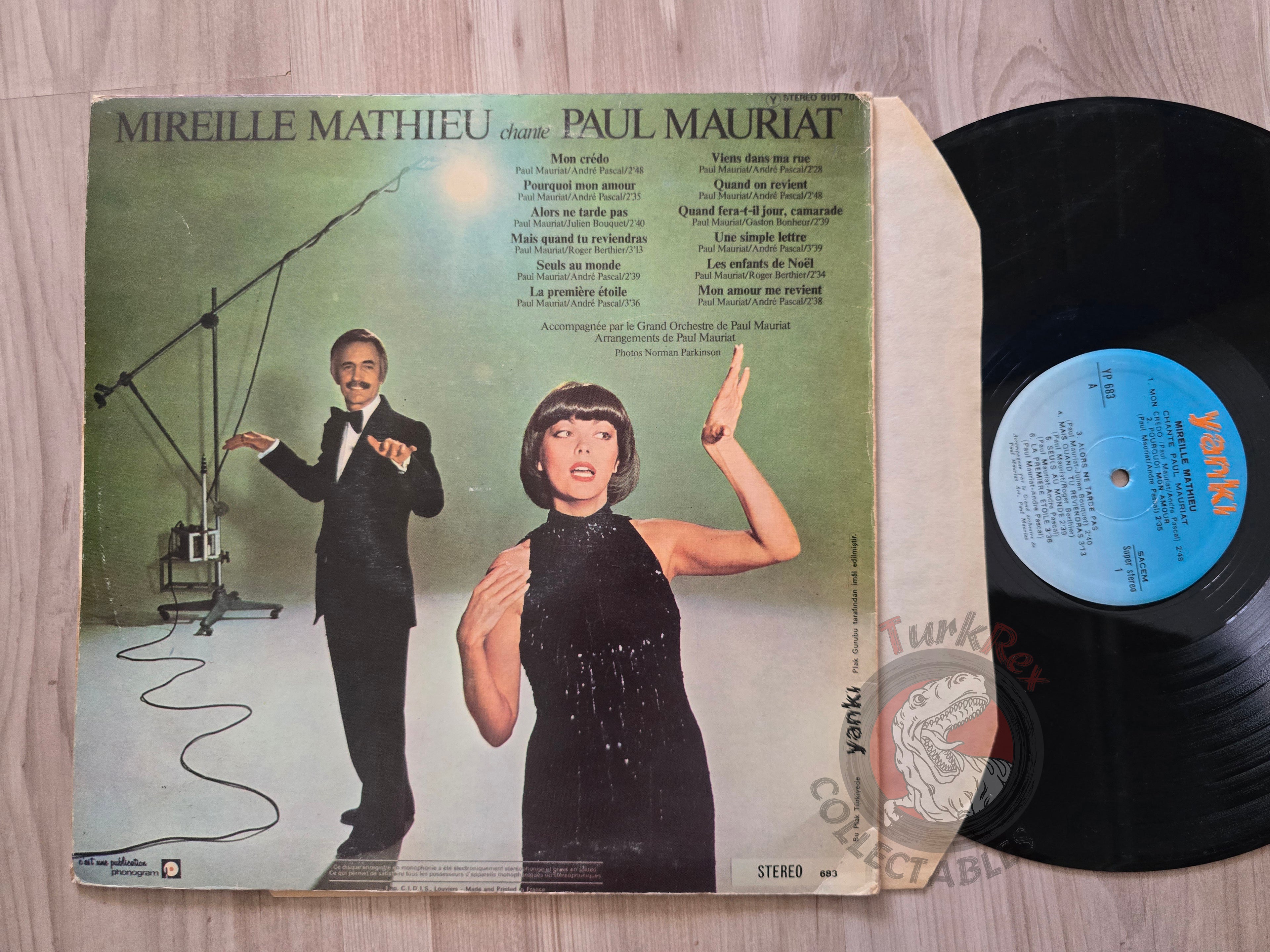 Mireille Mathieu – Mireille Mathieu Chante Paul Mauriat Turkish Pressing Vinyl Turkey Edition