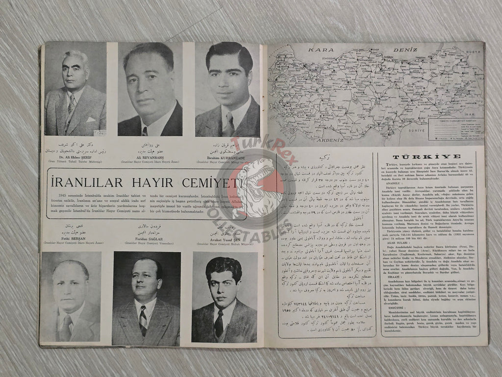 The Visit of Mohammad Reza Shah Pahlavi to Turkey 1956 Turkish Book Iran Propaganda Persian