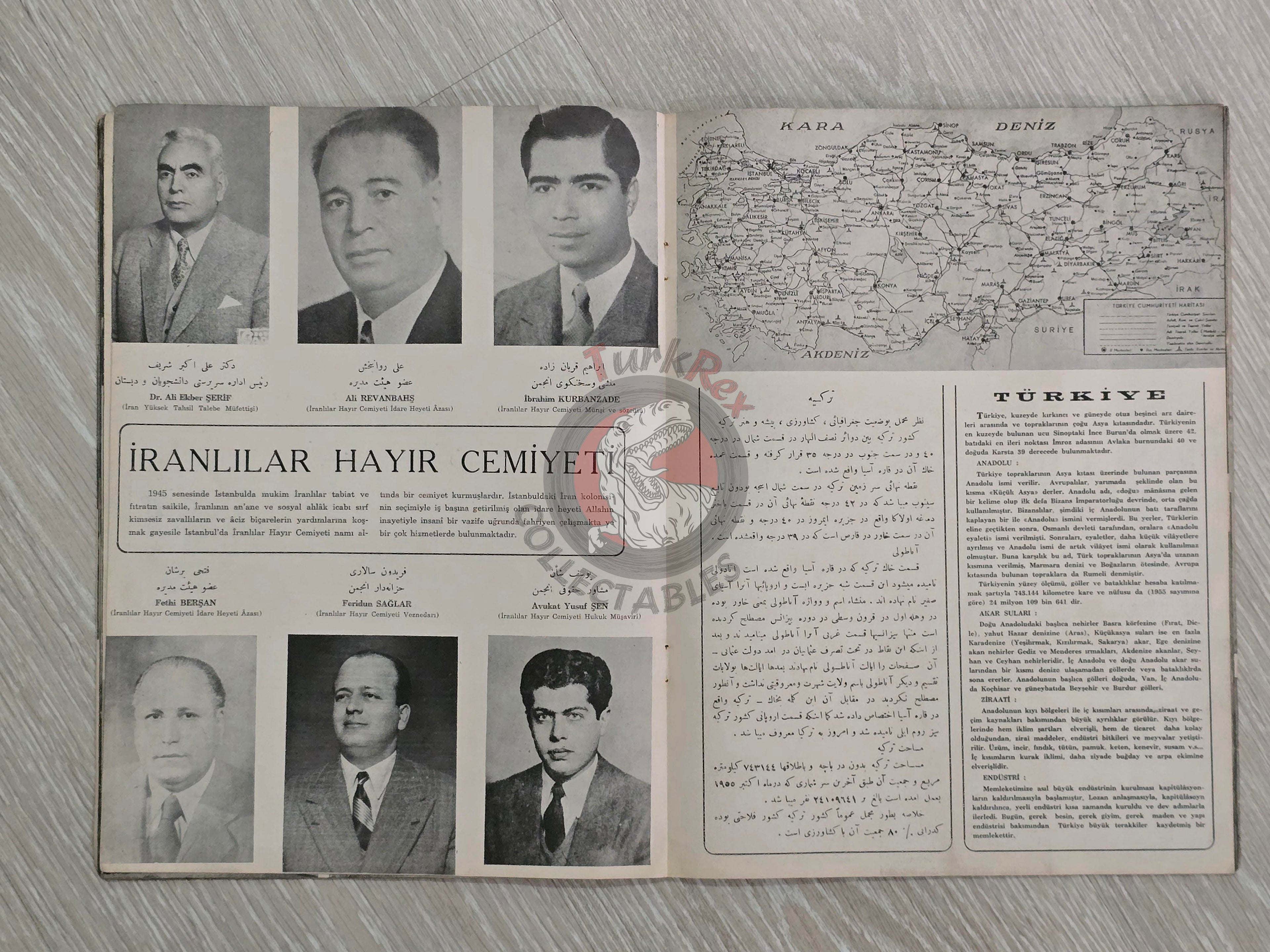 The Visit of Mohammad Reza Shah Pahlavi to Turkey 1956 Turkish Book Iran Propaganda Persian