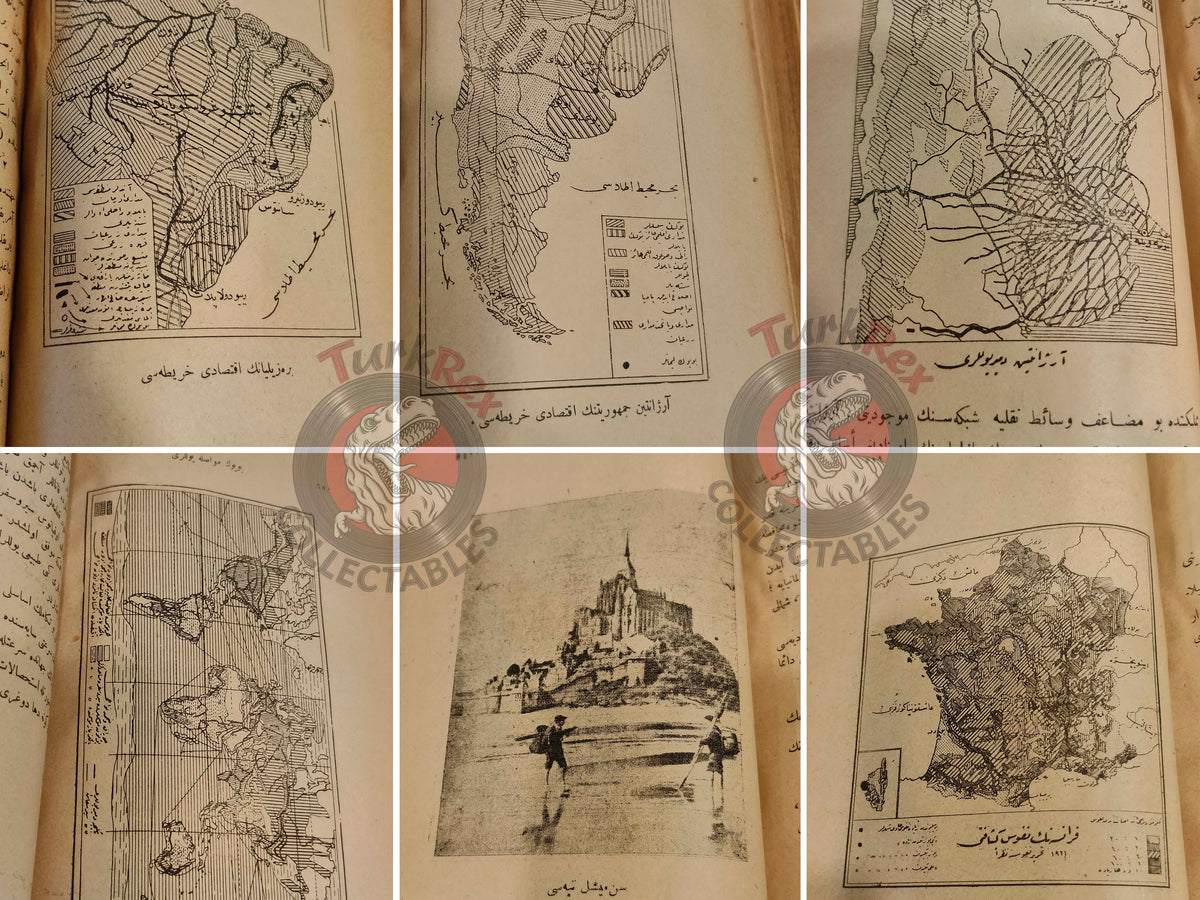 Geography of the Great Powers Ottoman Book 1922 Empire Education with many Maps