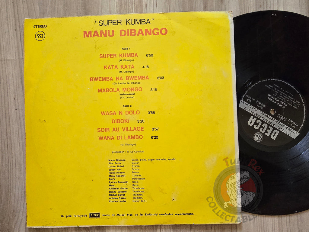 Manu Dibango – Super Kumba Turkish Pressing Vinyl Turkey Edition