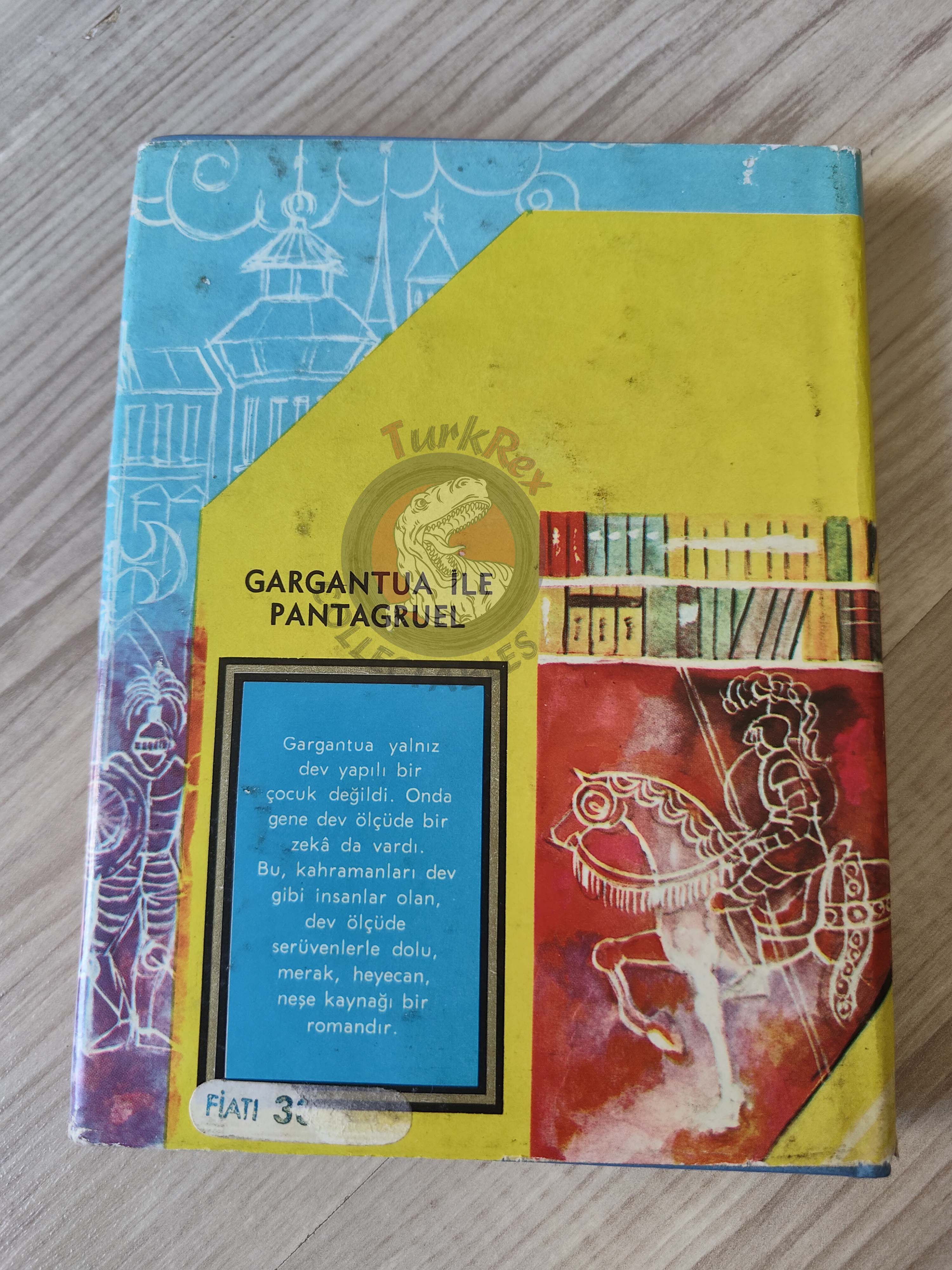 François Rabelais – Gargantua and Pantagruel 1974 HC/DJ Turkish Book Turkey Illustrated