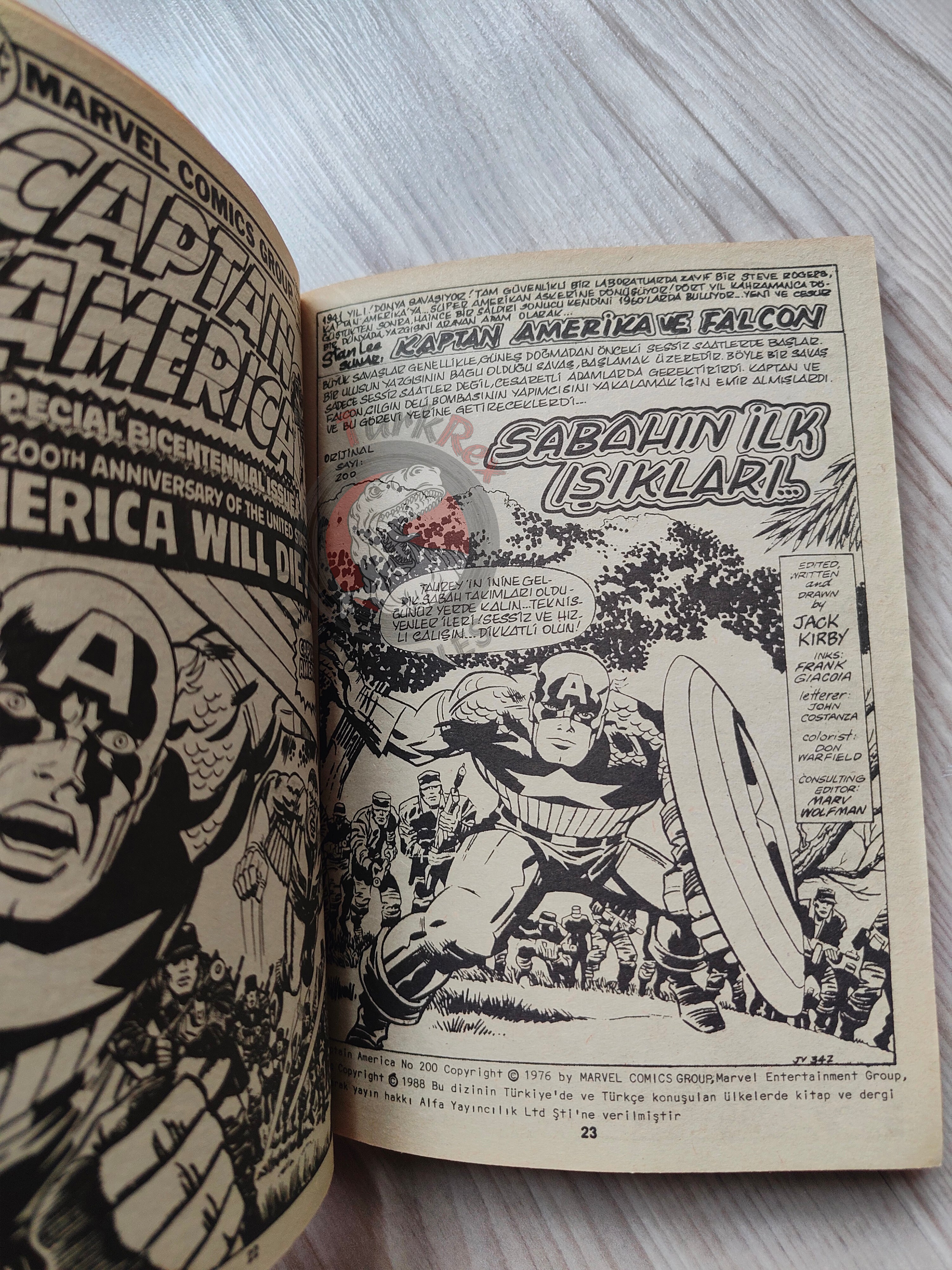 Captain America – Volume 6 1989 Turkish Comic Turkey