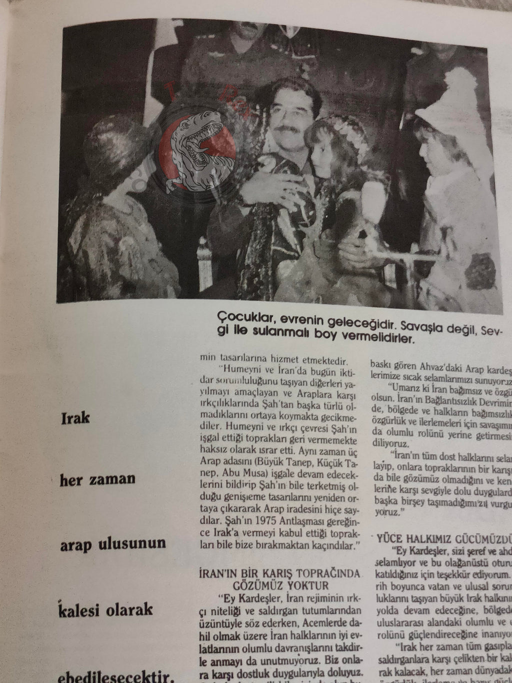Saddam Hussein - Iraq Today 1984 Official Propaganda Magazine Turkish Turkey Middle East