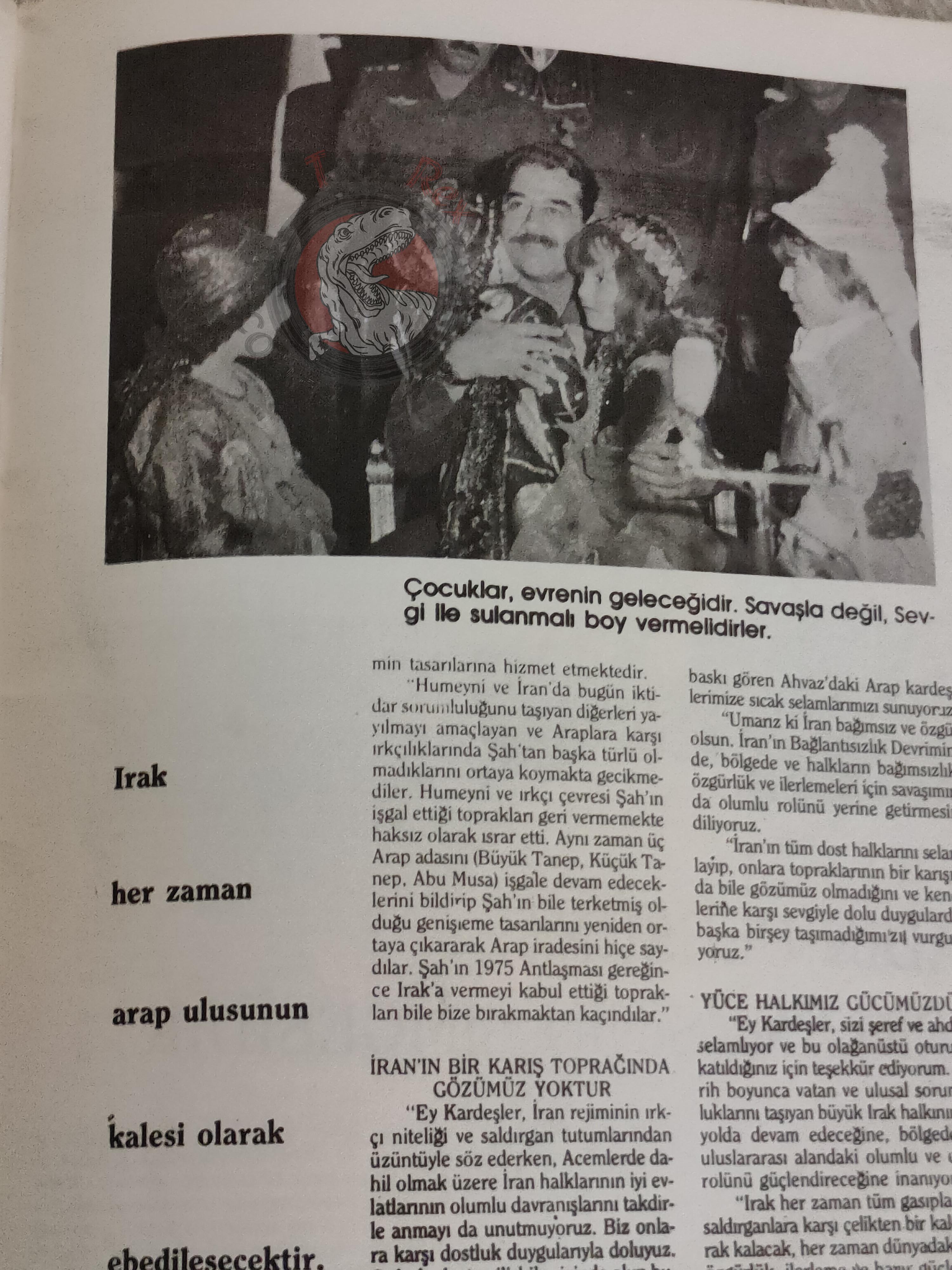 Saddam Hussein - Iraq Today 1984 Official Propaganda Magazine Turkish Turkey Middle East