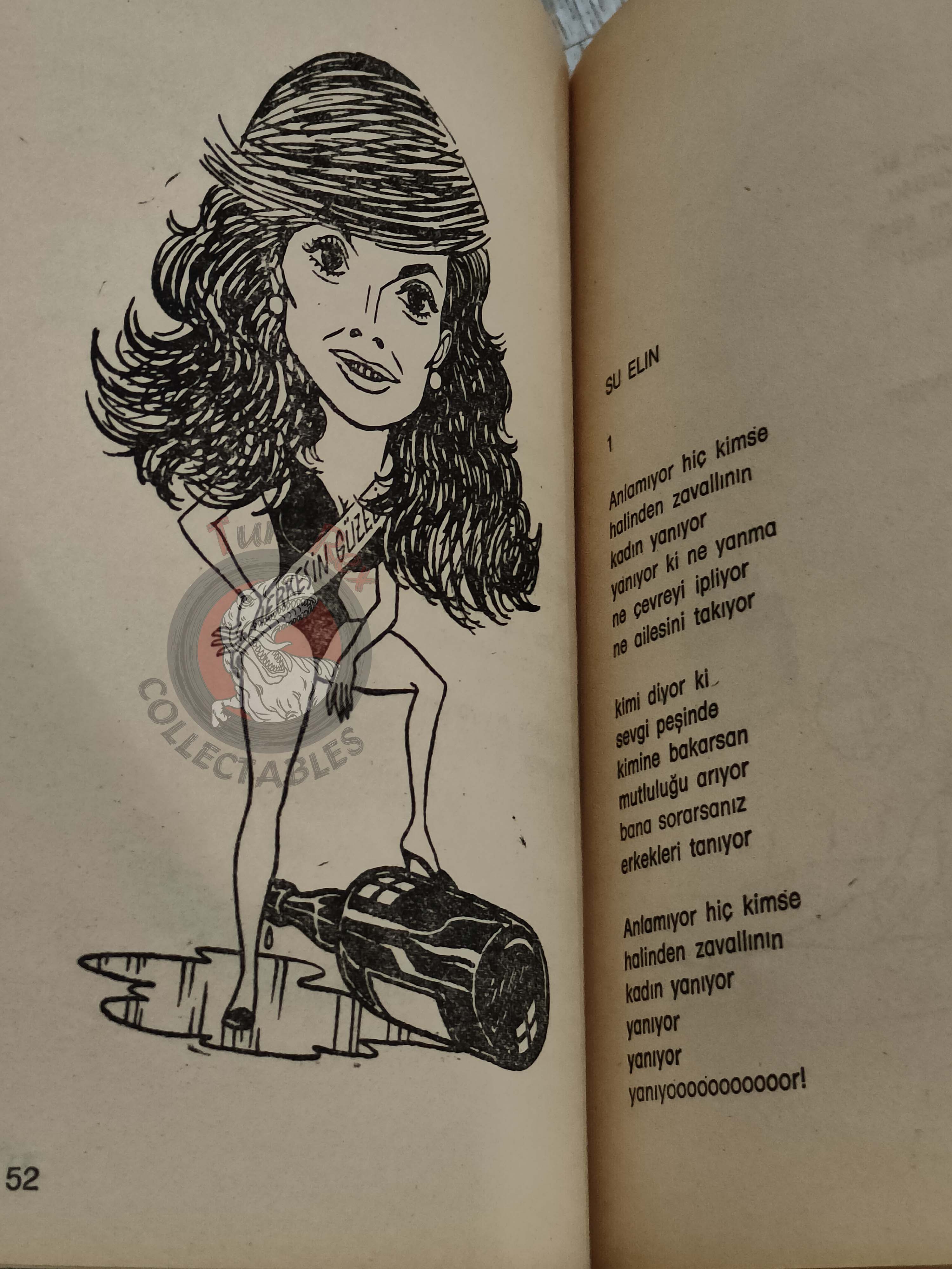 Dallas Tv Series Cartoon Book 1982 Unique Turkish Comic Turkey J.R. Ewing