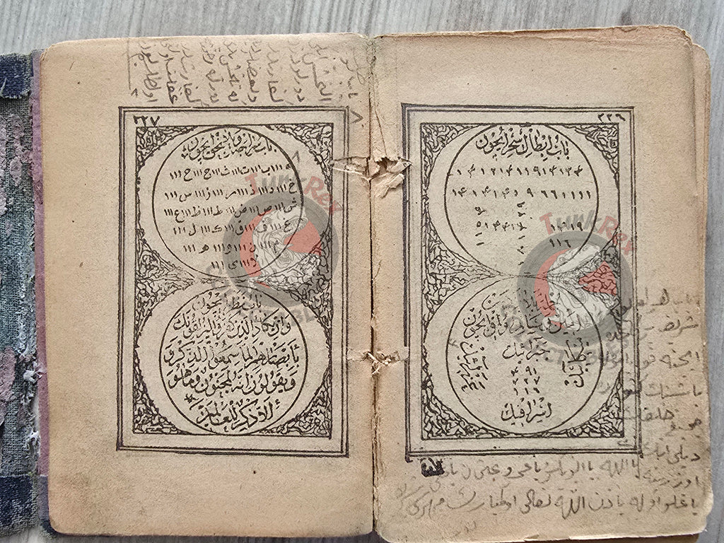 Ottoman 1896 Islamic Occult Havass Vefq Spells Charm Book Islam Talisman Prayer Al-An'am
