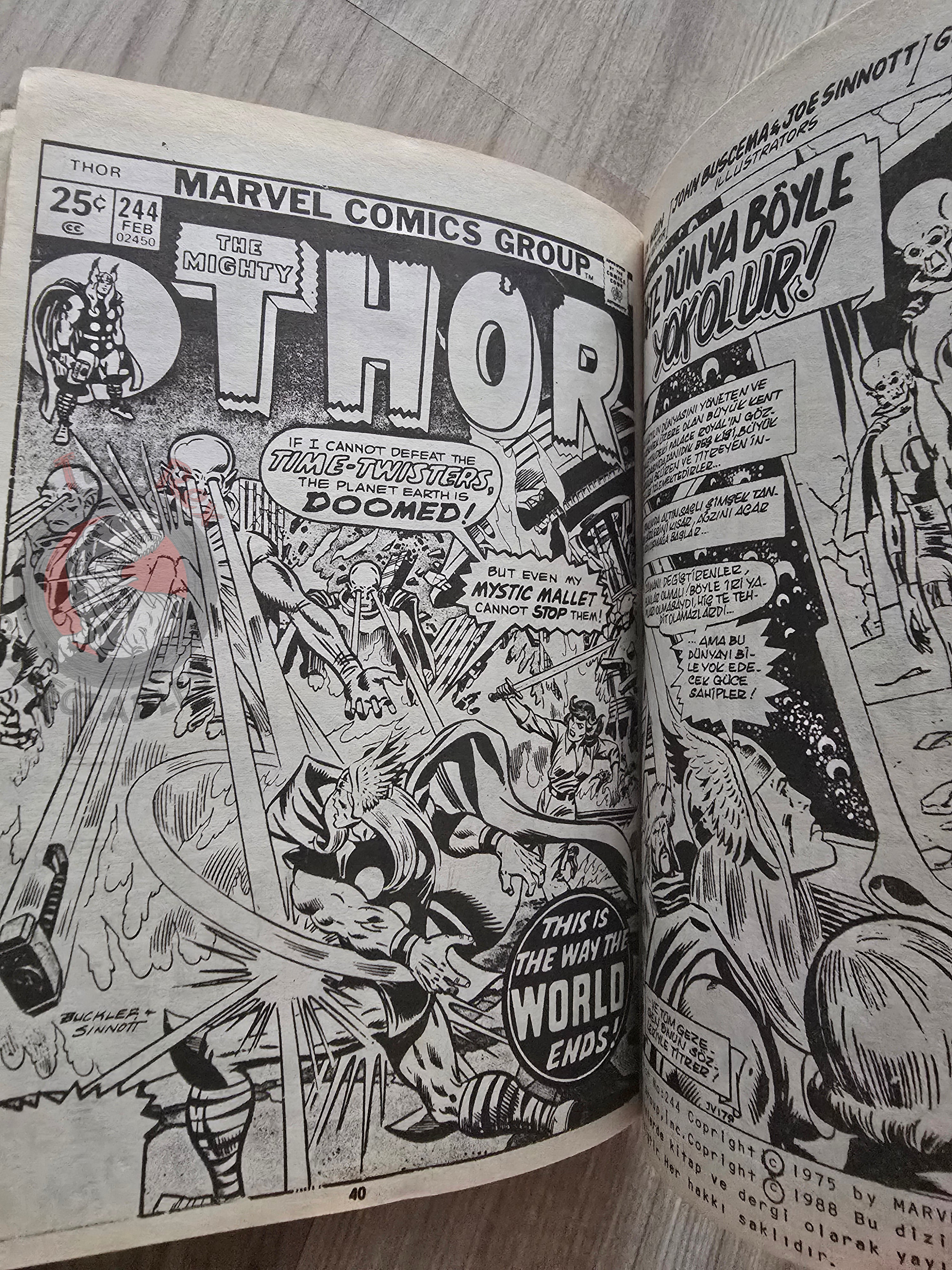 Thor Vol #8 1988 Turkish Comic Turkey The Mighty Thor #236–244 cover #209