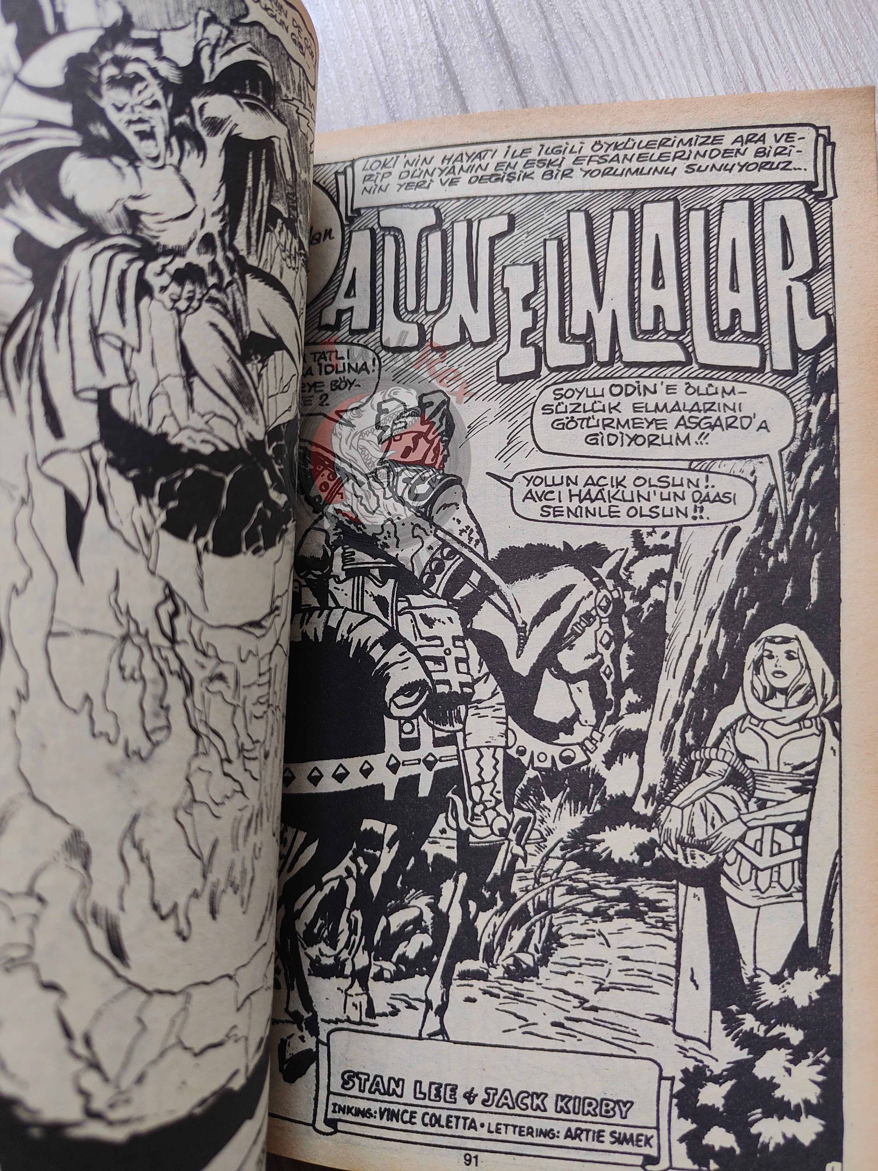 Thor #6 1986 Turkish Comic Turkey The Mighty Thor #201–204 cover #203