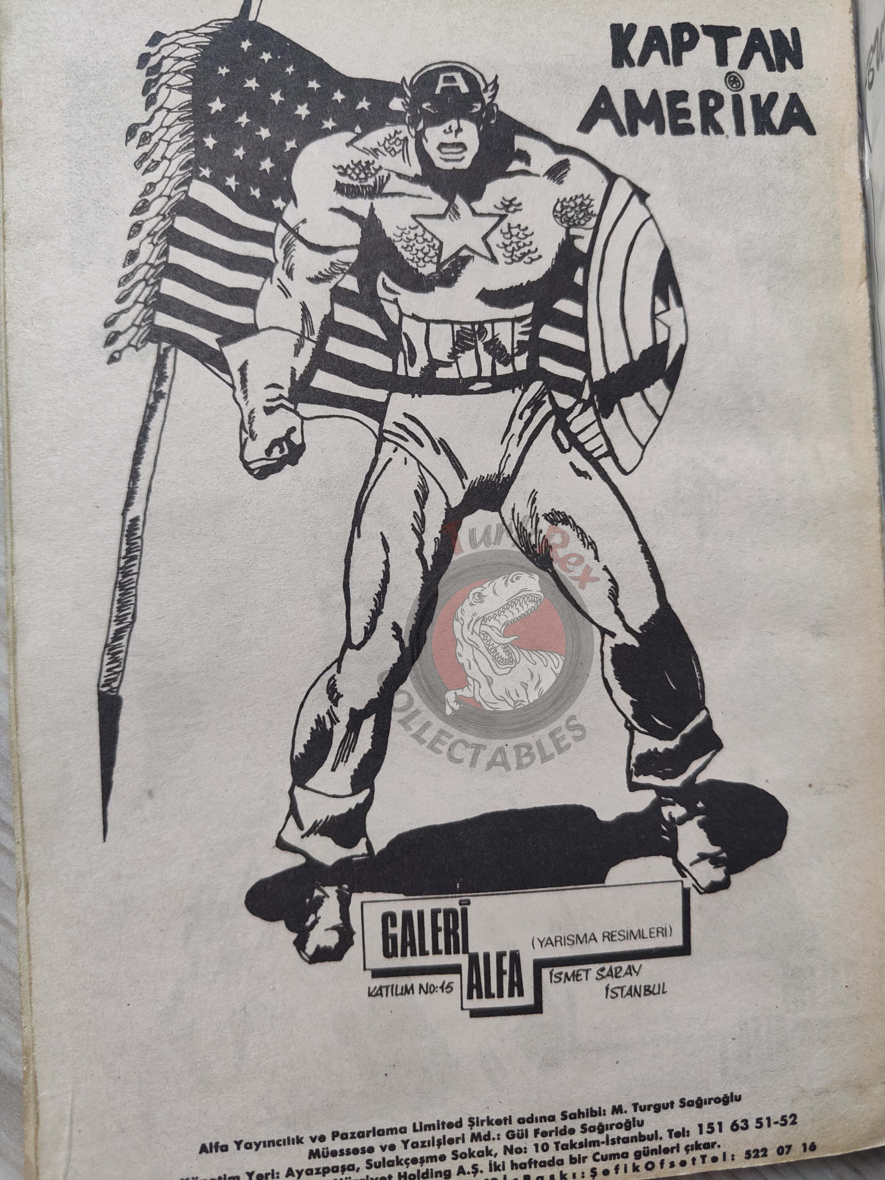 Captain America – Volume 3 1989 Turkish Comic Turkey Thor