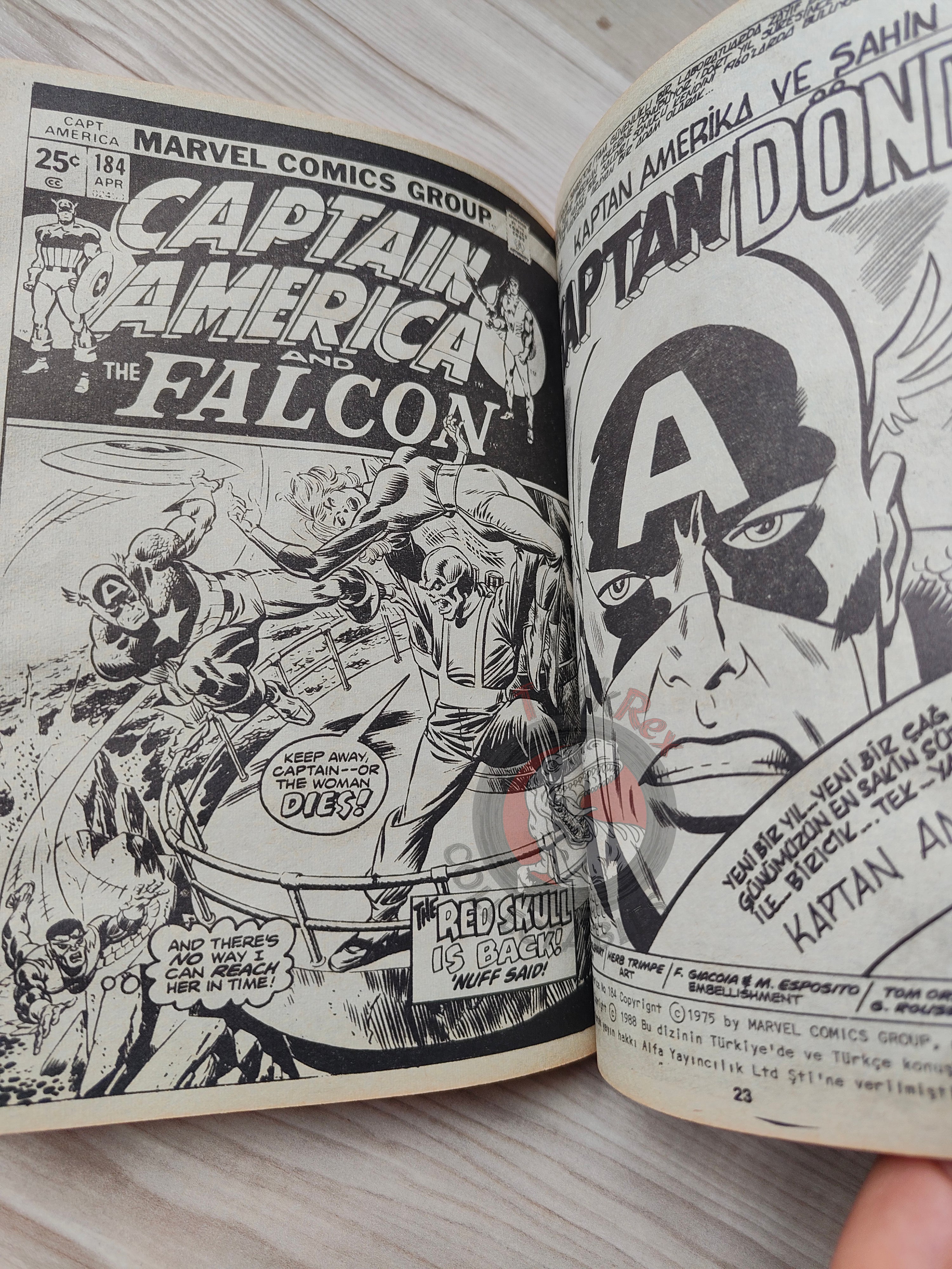 Captain America – Volume 4 1989 Turkish Comic Turkey Falcon
