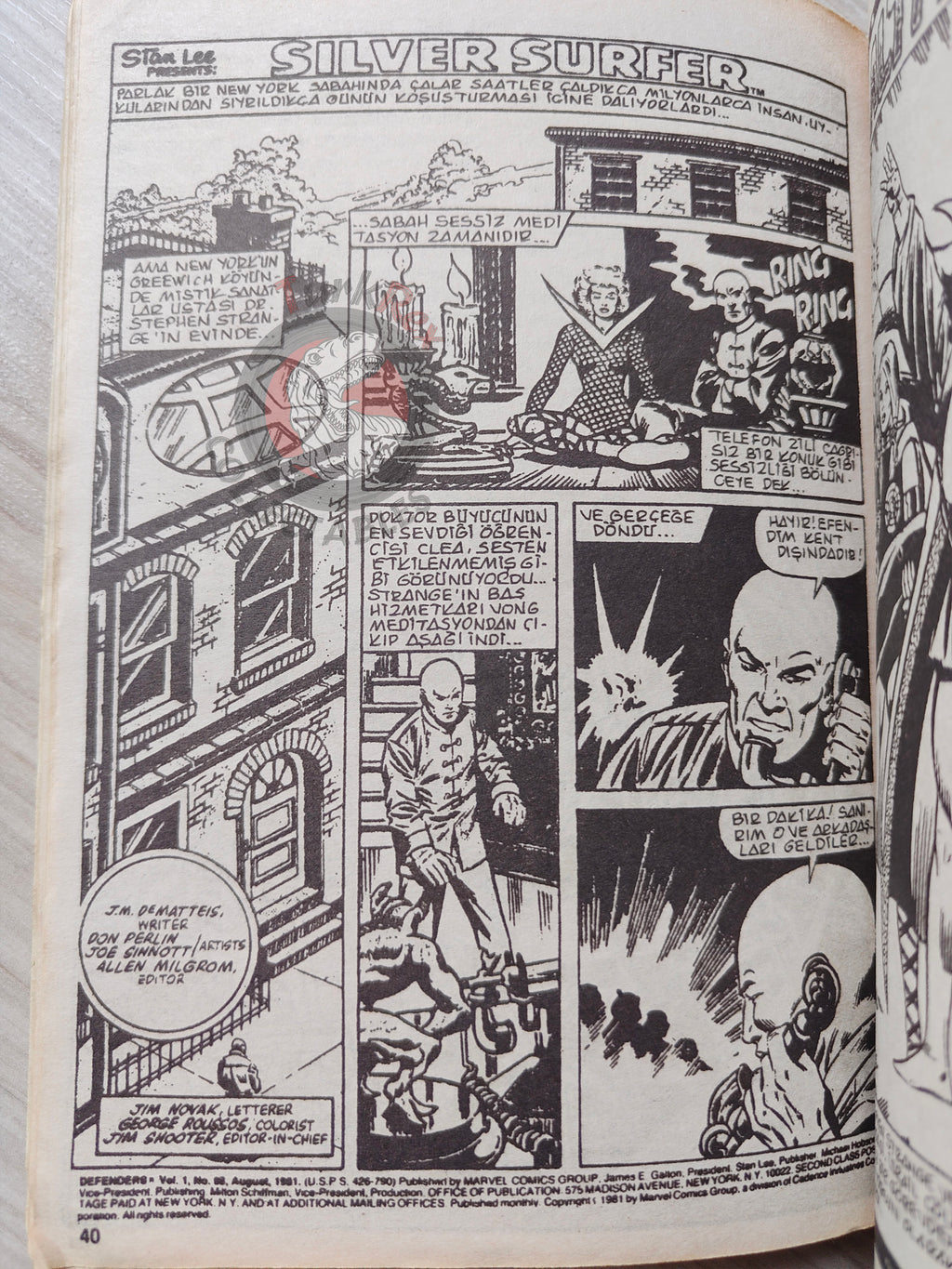 Silver Surfer Vol #5 1989 Turkish Comic Turkey Fantastic Four #155 #156 #157 Hulk #250