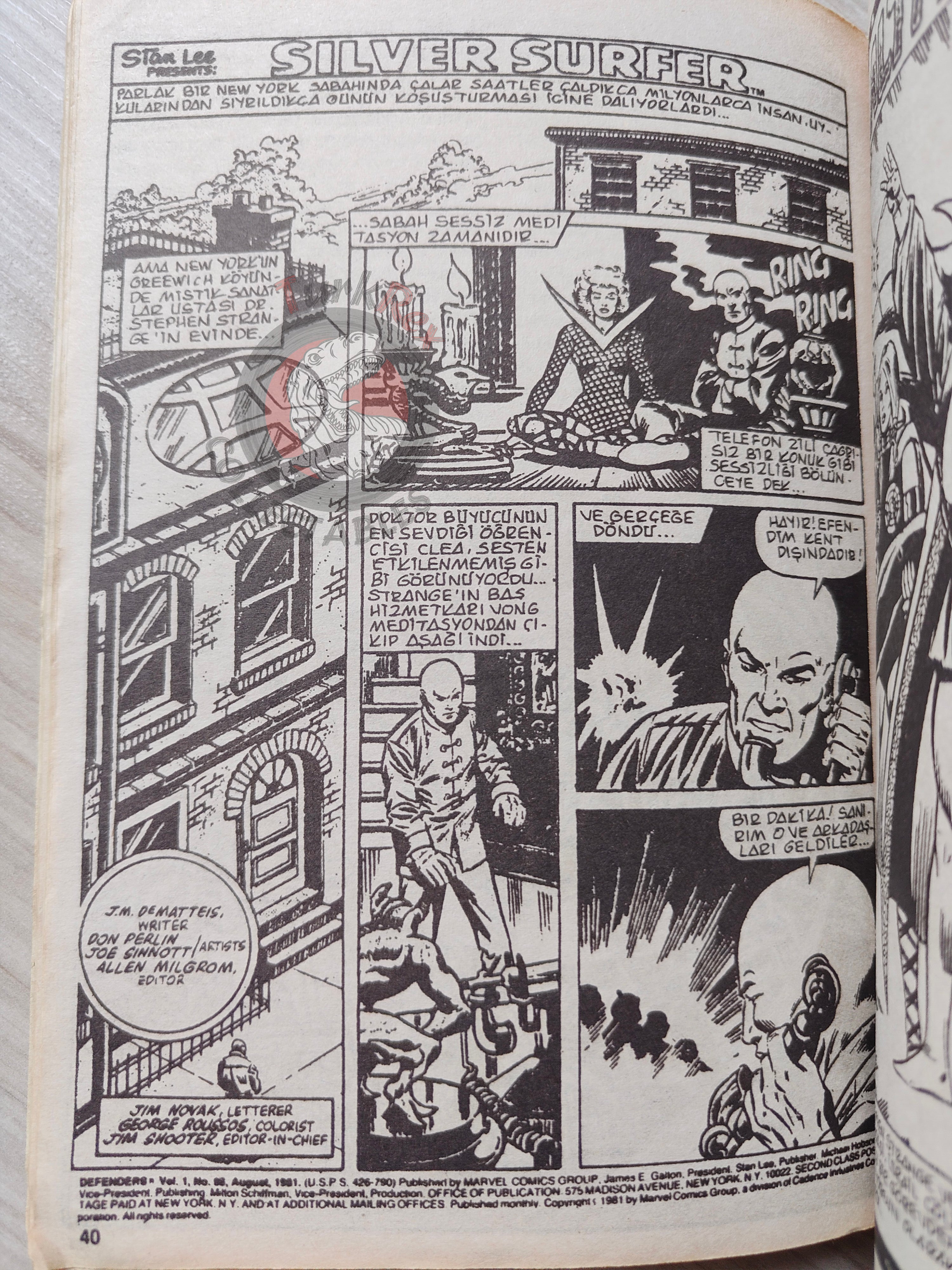 Silver Surfer Vol #5 1989 Turkish Comic Turkey Fantastic Four #155 #156 #157 Hulk #250