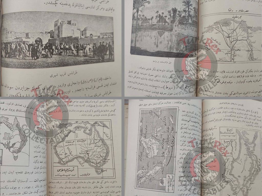 Safvet – New General Geography Ottoman Textbook 1913 Empire Education with Many Maps