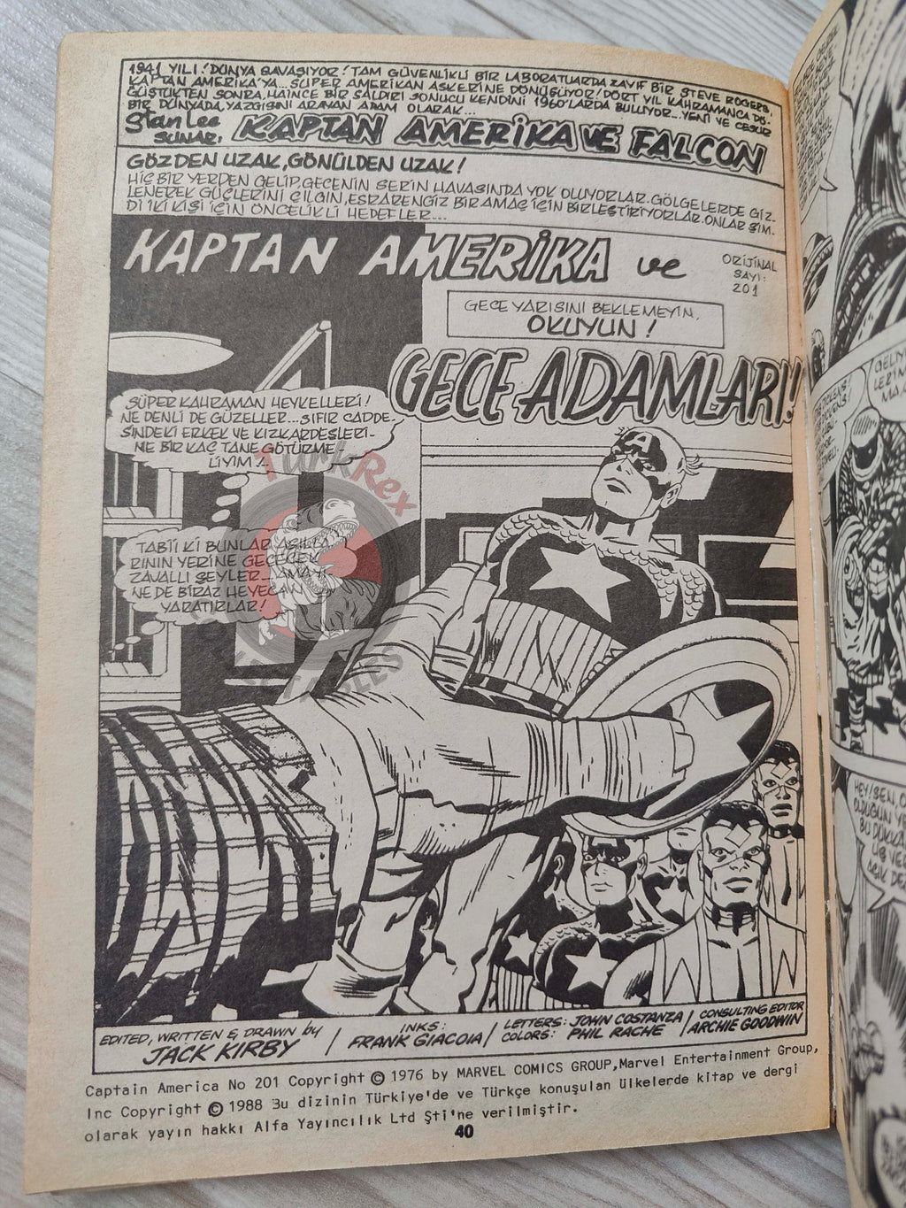Captain America – Volume 6 1989 Turkish Comic Turkey