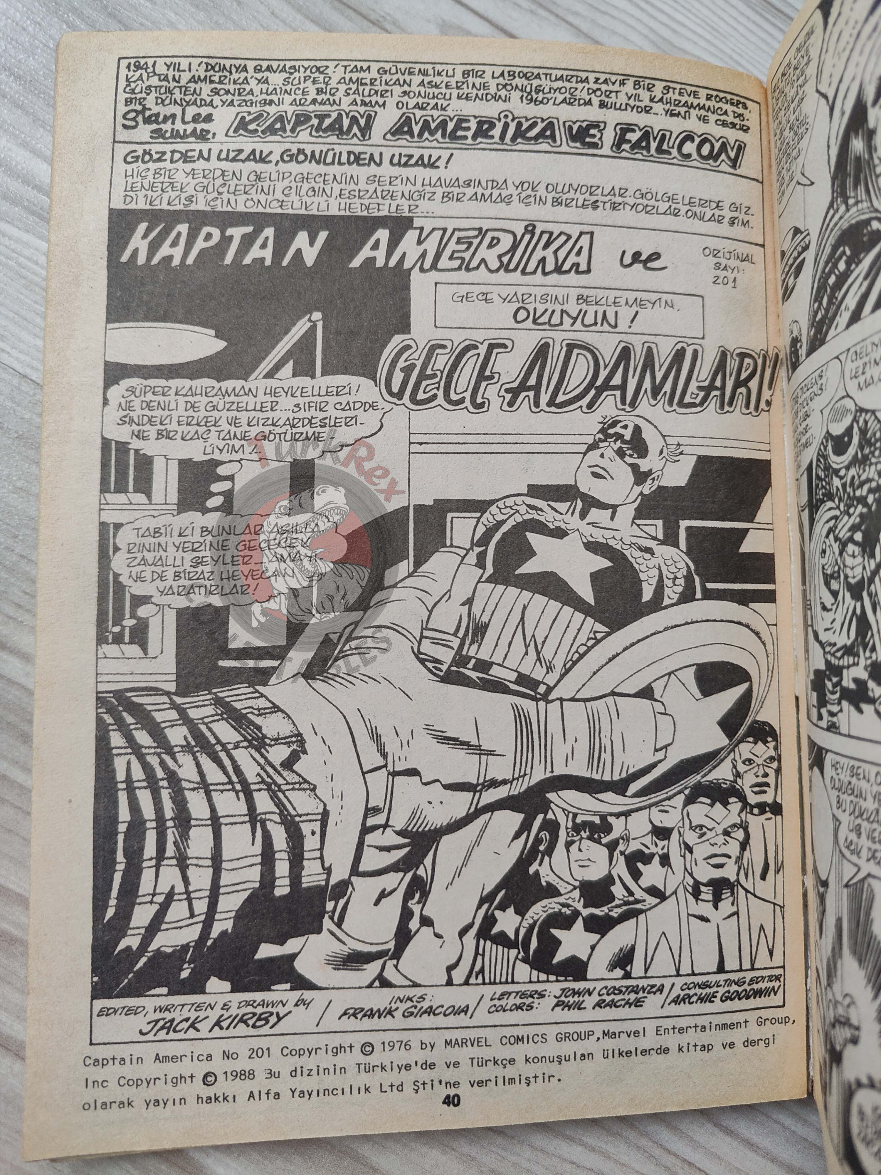 Captain America – Volume 6 1989 Turkish Comic Turkey