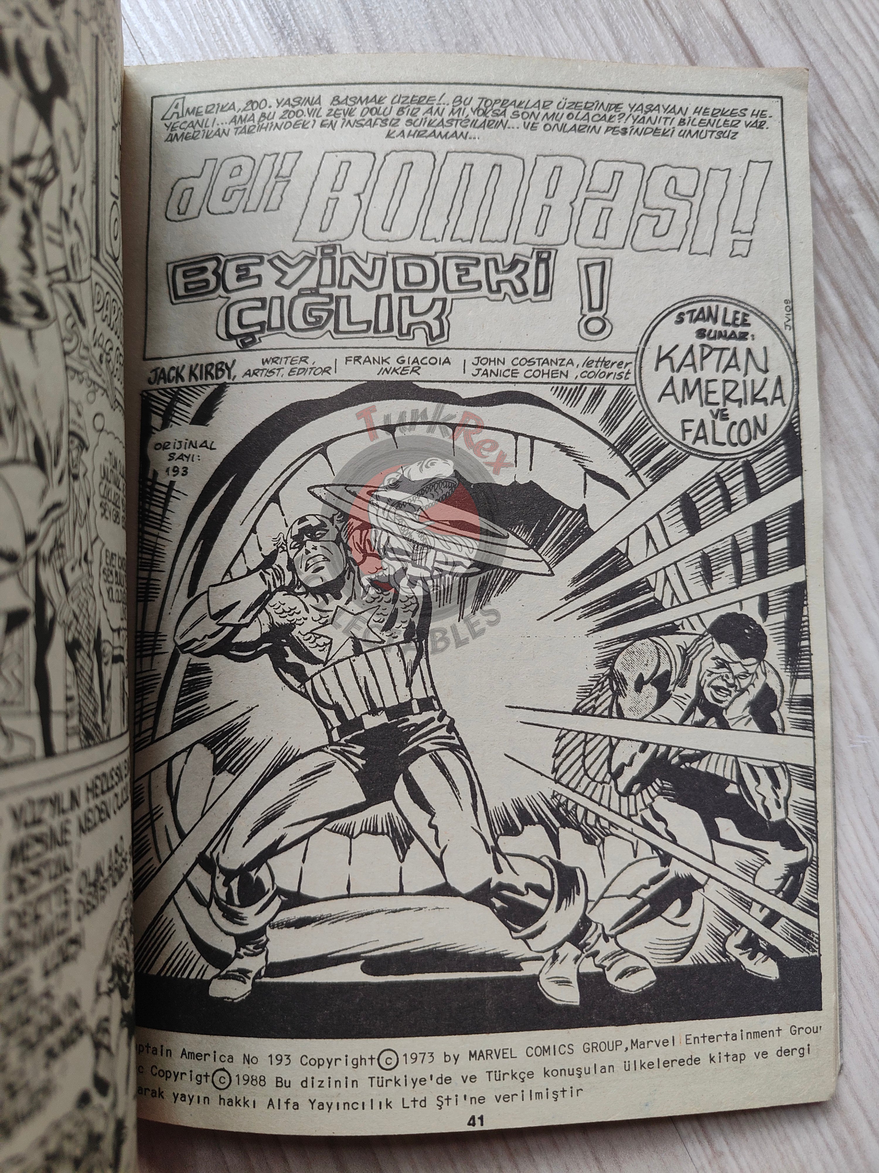 Captain America – Volume 5 1989 Turkish Comic Turkey